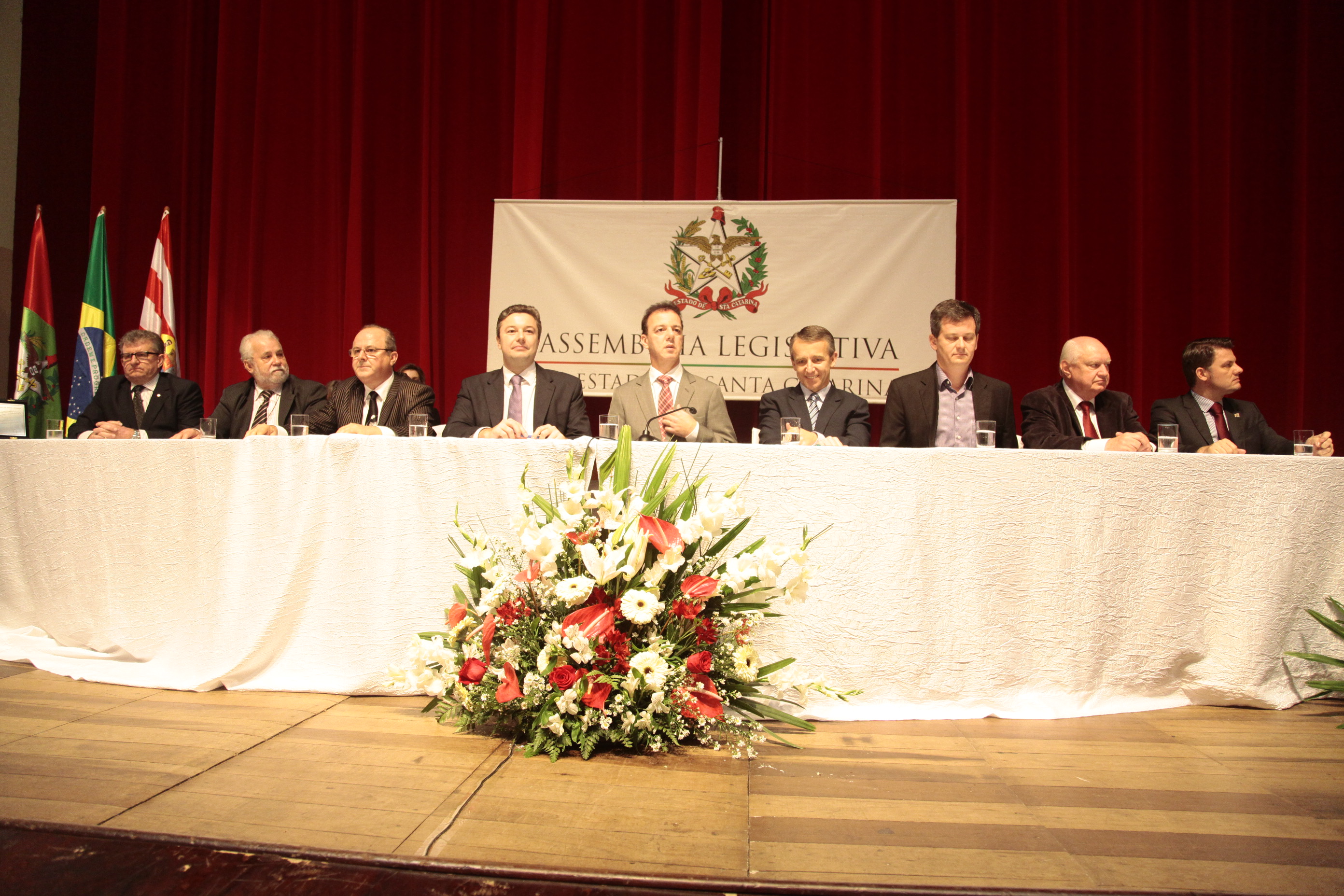 Sessão Solene em homenagem à Fundação Hospitalar de Blumenau - Hospital Santo Antônio pela passagem dos seus 155 anos de fundação. Foto: Miriam Zomer/Agência AL