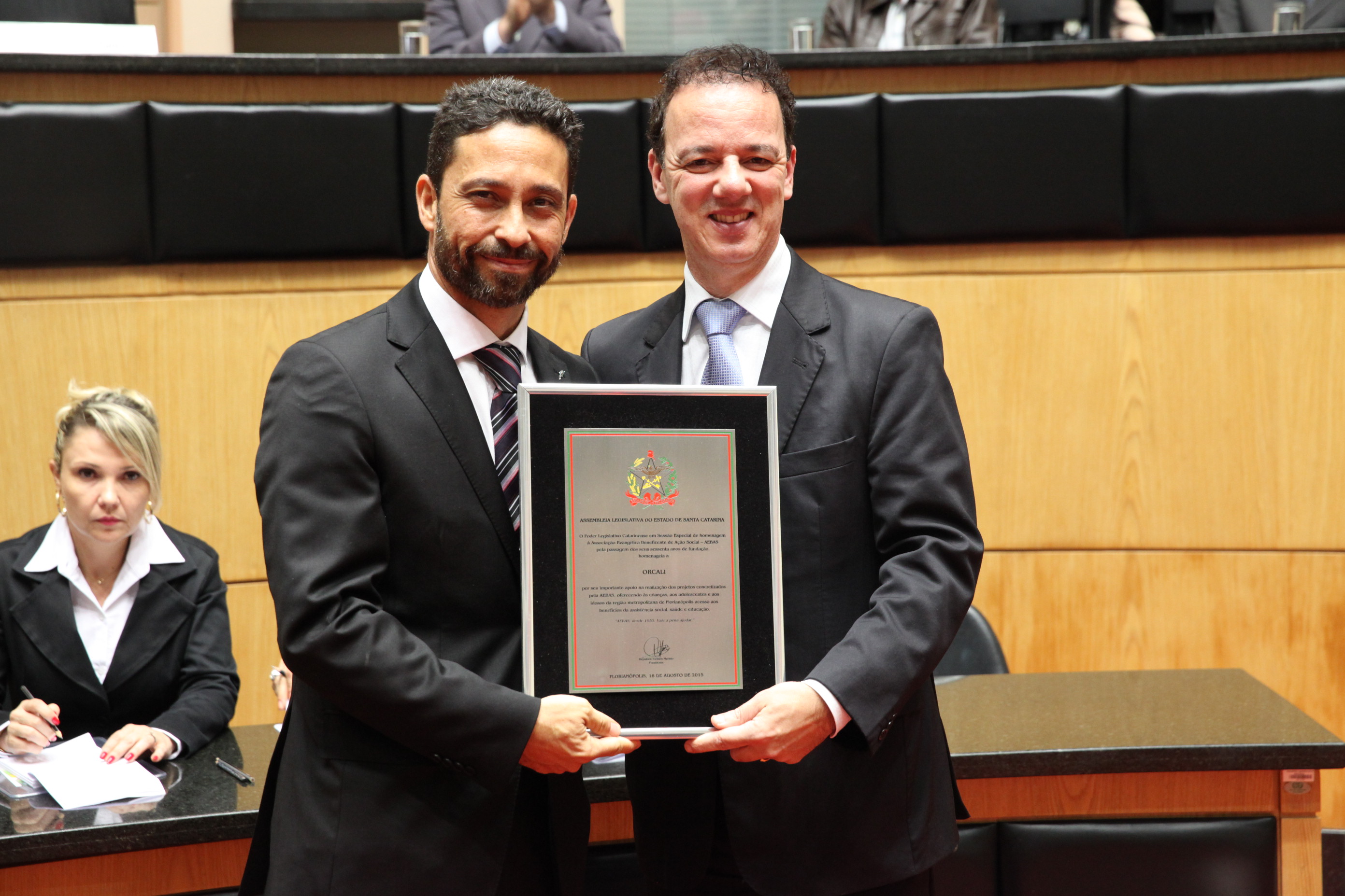 Sessão Especial em homenagem aos 60 anos da Aebas. Foto: Sessão Especial - Aebas