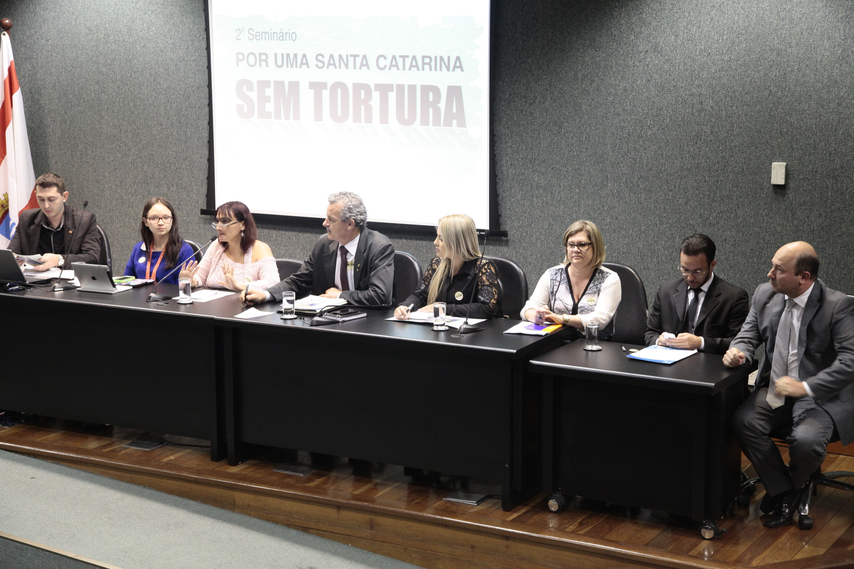Seminário Por uma Santa Catarina sem tortura: desafios e perspectivas. Foto: Miriam Zomer/Agência AL