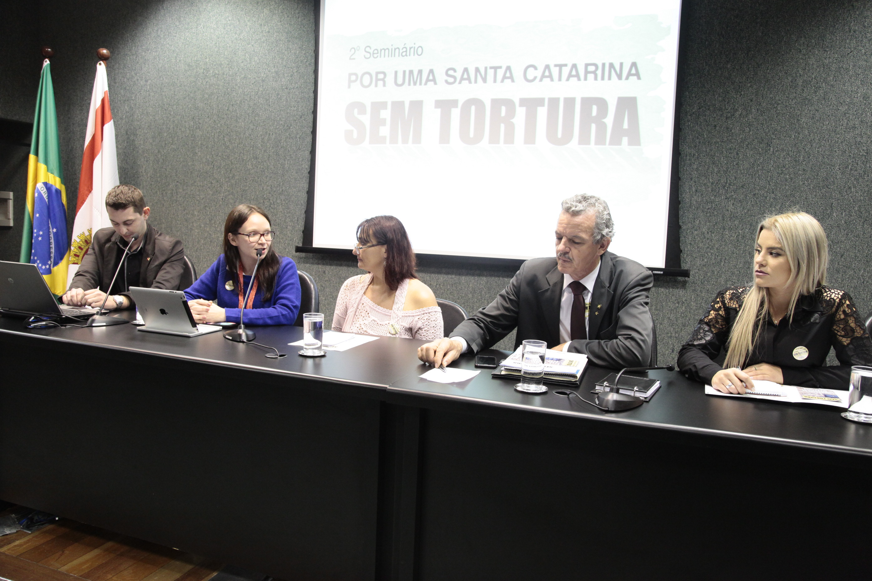 Seminário Por uma Santa Catarina sem tortura: desafios e perspectivas. Foto: Miriam Zomer/Agência AL