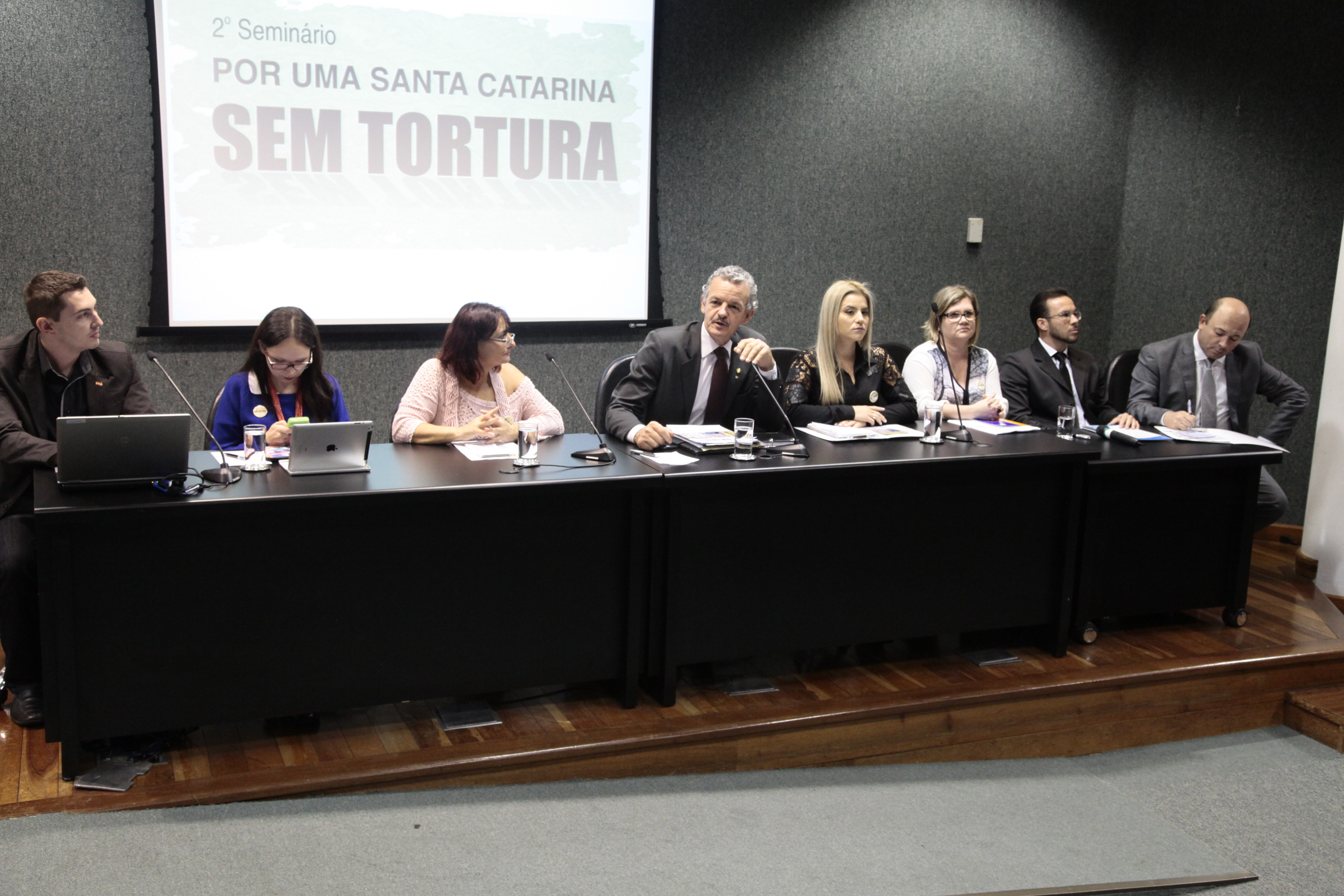 Seminário Por uma Santa Catarina sem tortura: desafios e perspectivas. Foto: Miriam Zomer/Agência AL