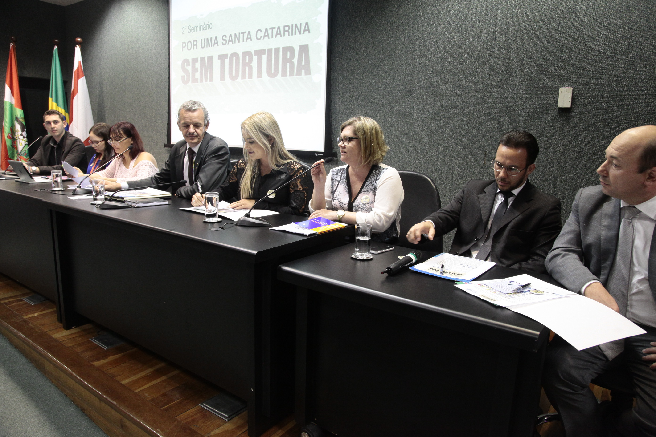 Seminário Por uma Santa Catarina sem tortura: desafios e perspectivas. Foto: Miriam Zomer/Agência AL
