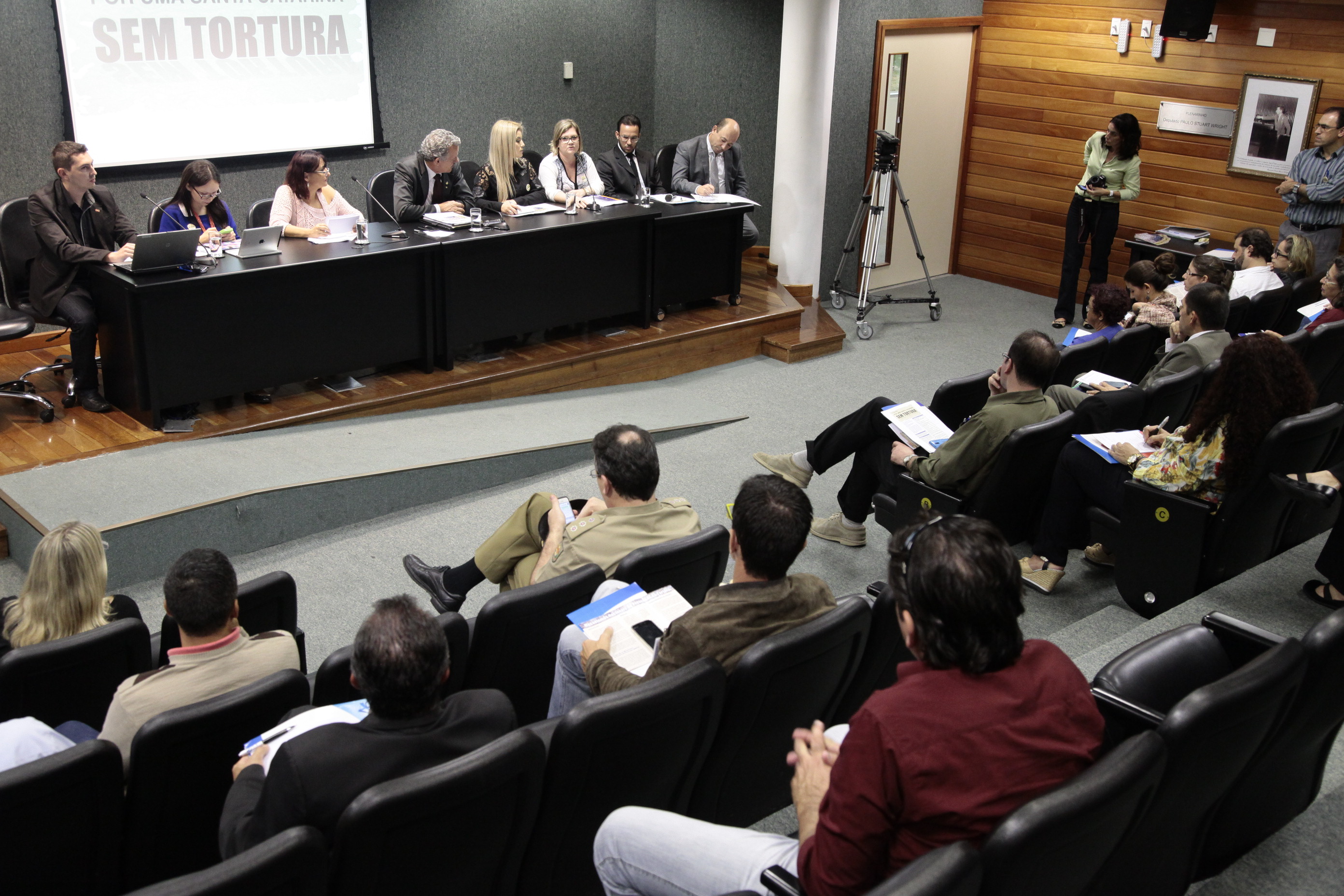 Seminário Por uma Santa Catarina sem tortura: desafios e perspectivas. Foto: Miriam Zomer/Agência AL