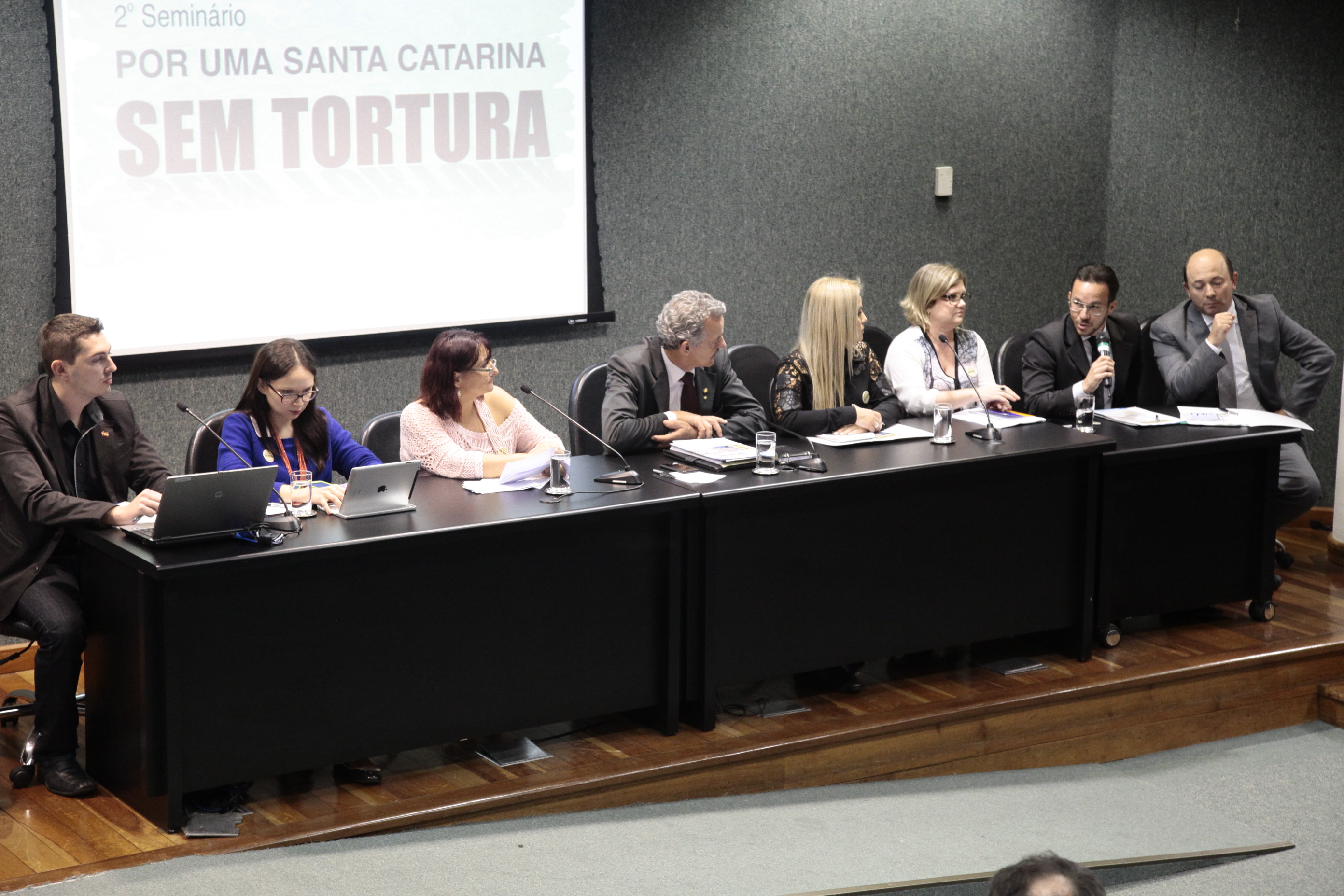 Seminário Por uma Santa Catarina sem tortura: desafios e perspectivas. Foto: Miriam Zomer/Agência AL