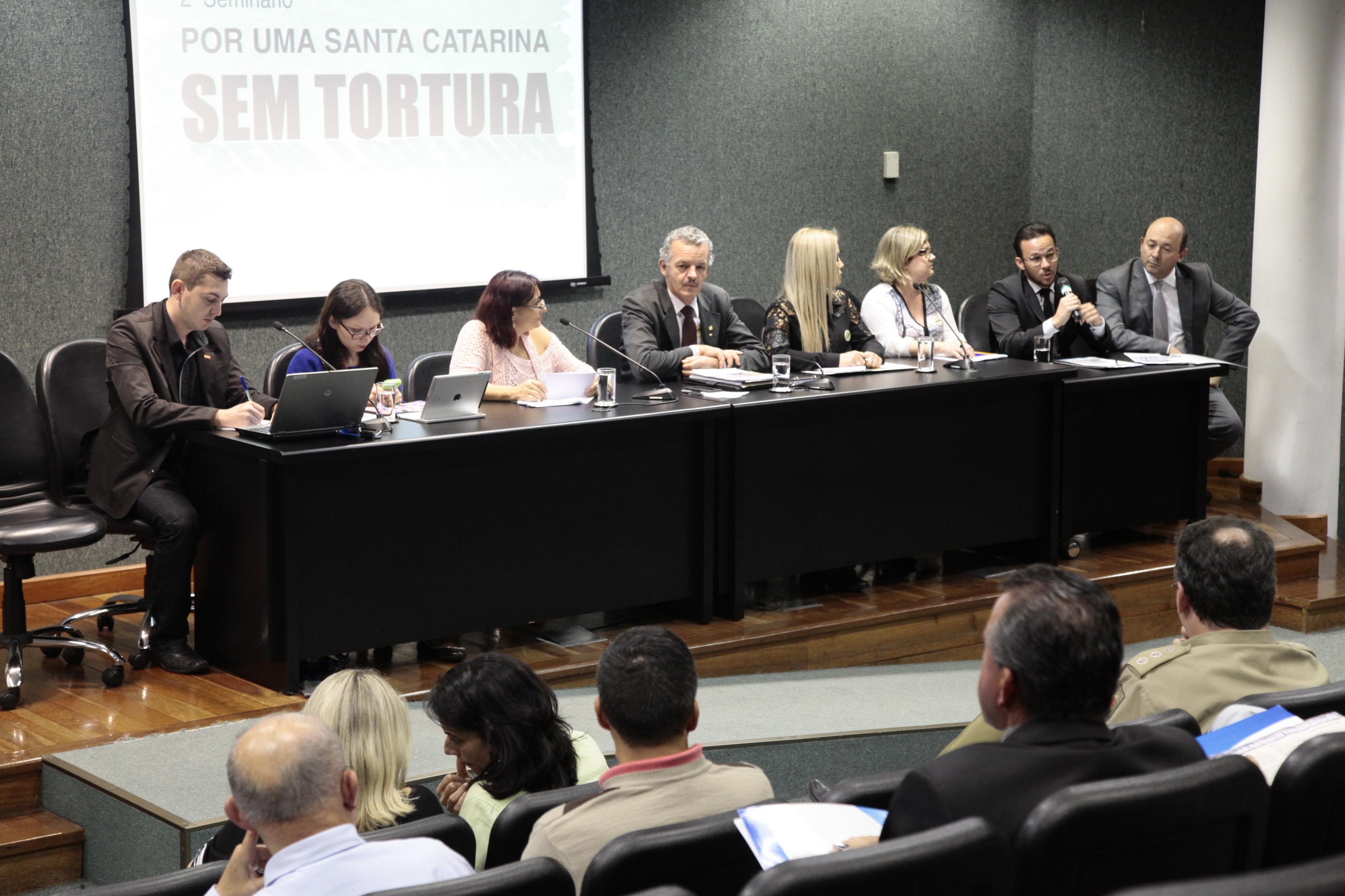 Seminário Por uma Santa Catarina sem tortura: desafios e perspectivas. Foto: Miriam Zomer/Agência AL