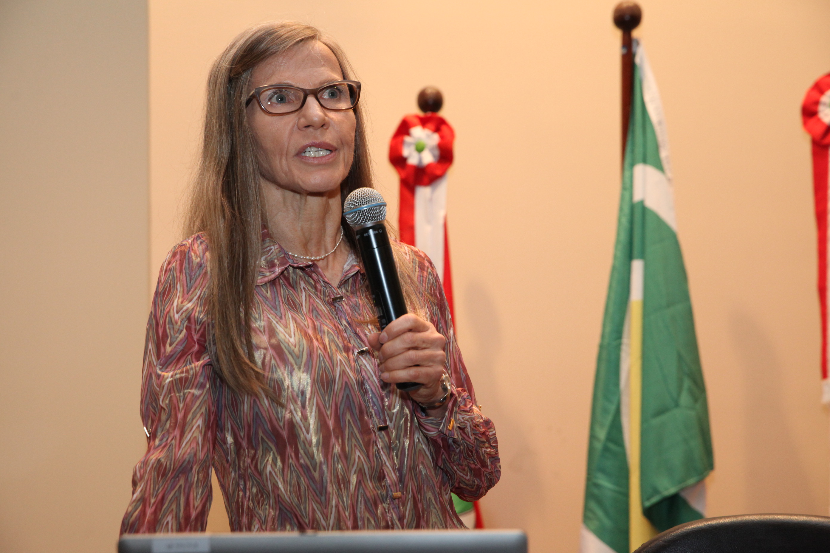 Seminário El Niño 2015. Palestrante Alice M. Grimm . Foto: Fábio Queiroz / Agência AL