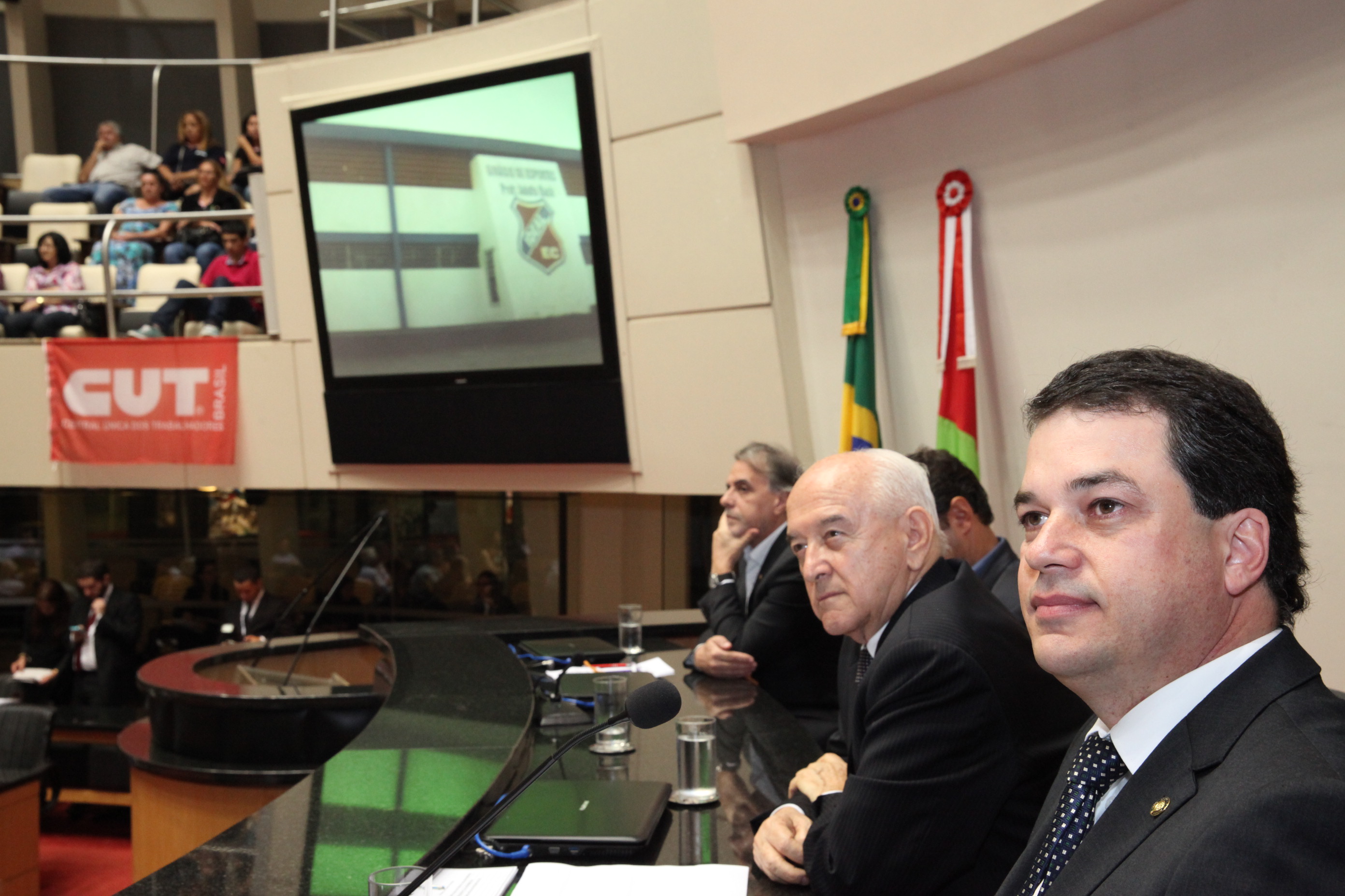 Sessão Especial em homenagem ao Sindicato dos Trabalhadores da Indústria da Alimentação de Criciúma. Foto: Fábio Queiroz / Agência AL