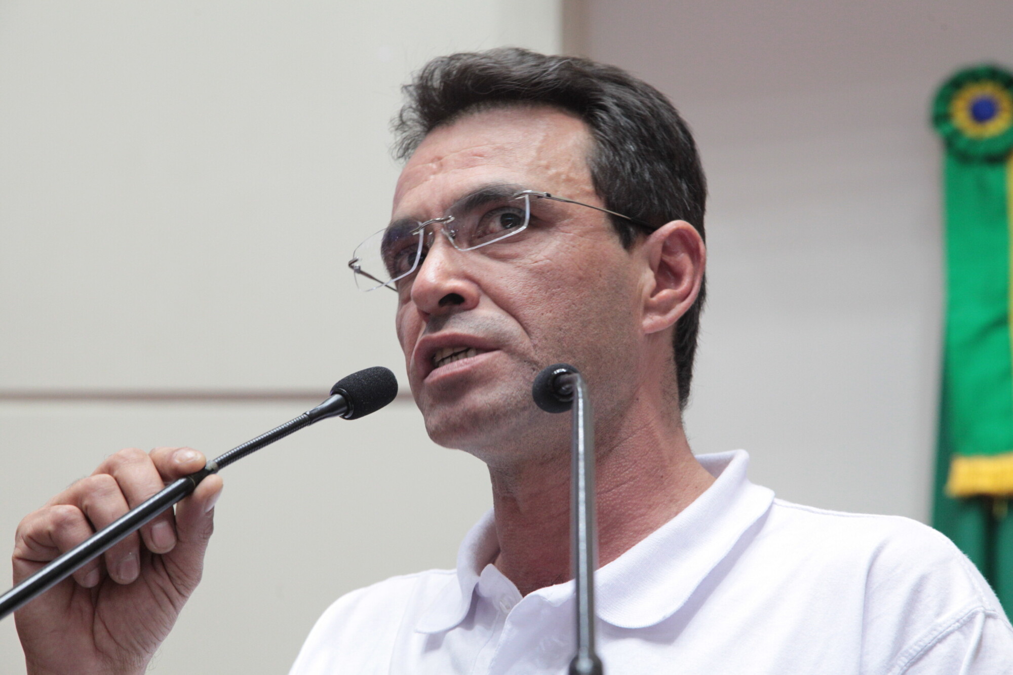 Cabo Elizandro Lotin de Sousa, presidente da Associação dos Praças de Santa Catarina (Aprasc) FOTO: Fábio Queiroz/Agência AL