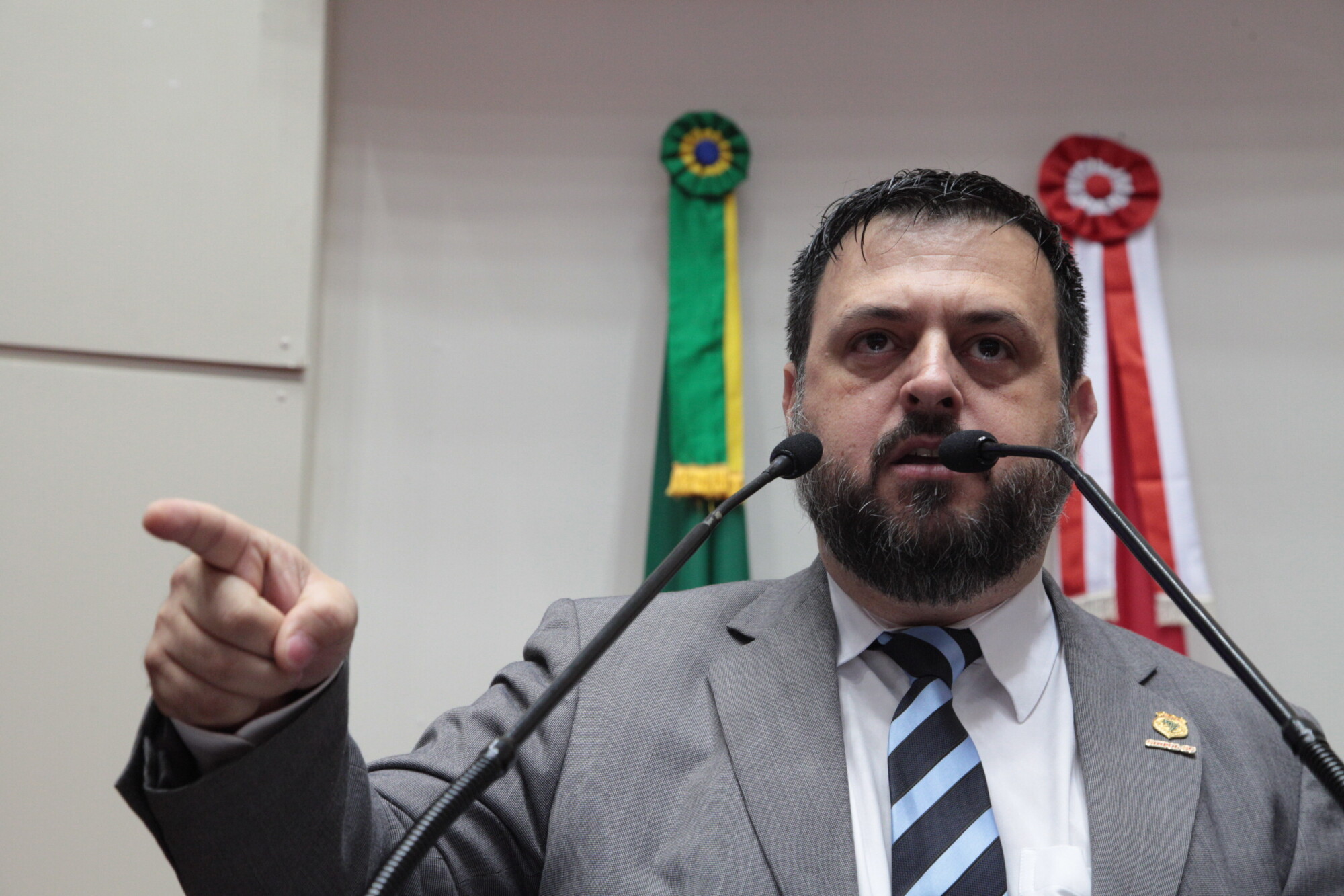 Anderson Vieira Amorim, presidente do Sindicato dos Policiais Civis FOTO: Solon Soares/Agência AL