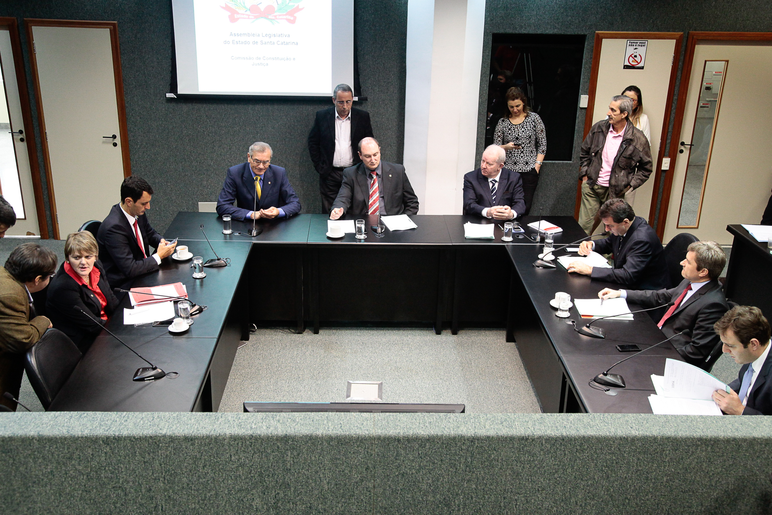 Reunião da Comissão de Constituição e Justiça. Foto: Miriam Zomer/Agência AL