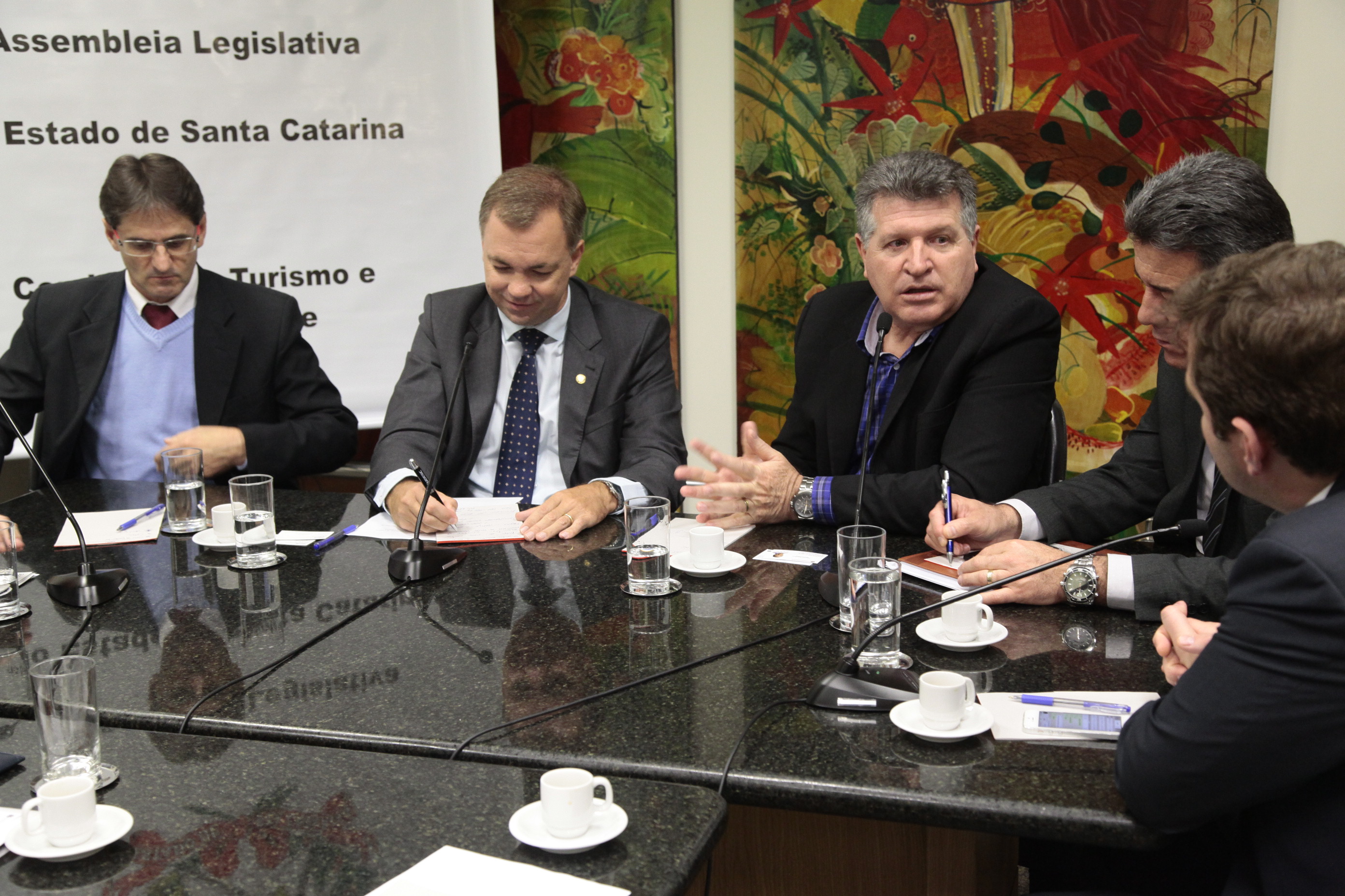 Comissão de Turismo. Reunião com representantes da Associação Catarinense do Centro de Convenções, Exposições e Pavilhões de Santa Catarina. Fotos: Miriam Zomer / Agência AL