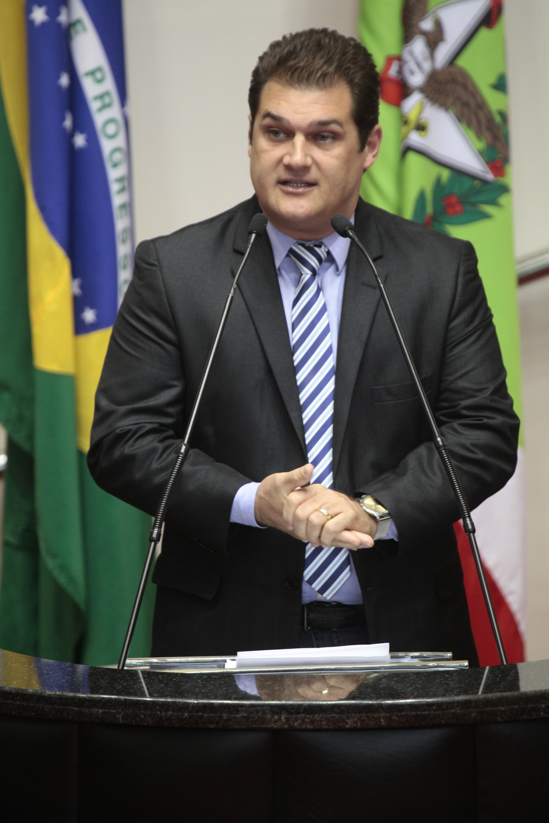 Sessão Ordinária da Assembleia Legislativa do Estado de Santa Catarina. Deputado: Cleiton Salvaro (PSB). Fotos:Miriam Zomer/Agência AL