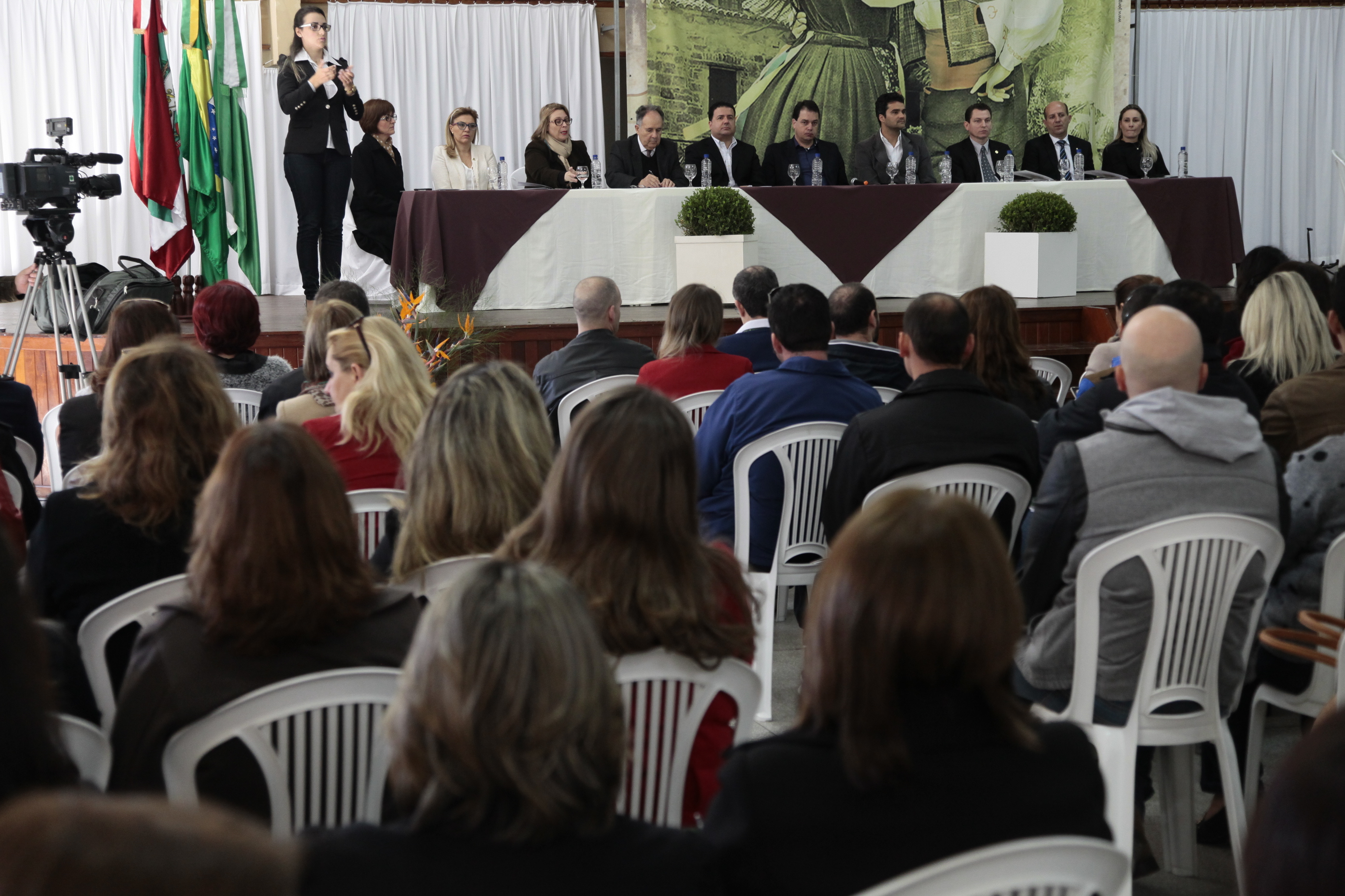 II Seminário Regional sobre Educação, realizado na cidade de Urussanga. Foto: Miriam Zomer/Agência AL
