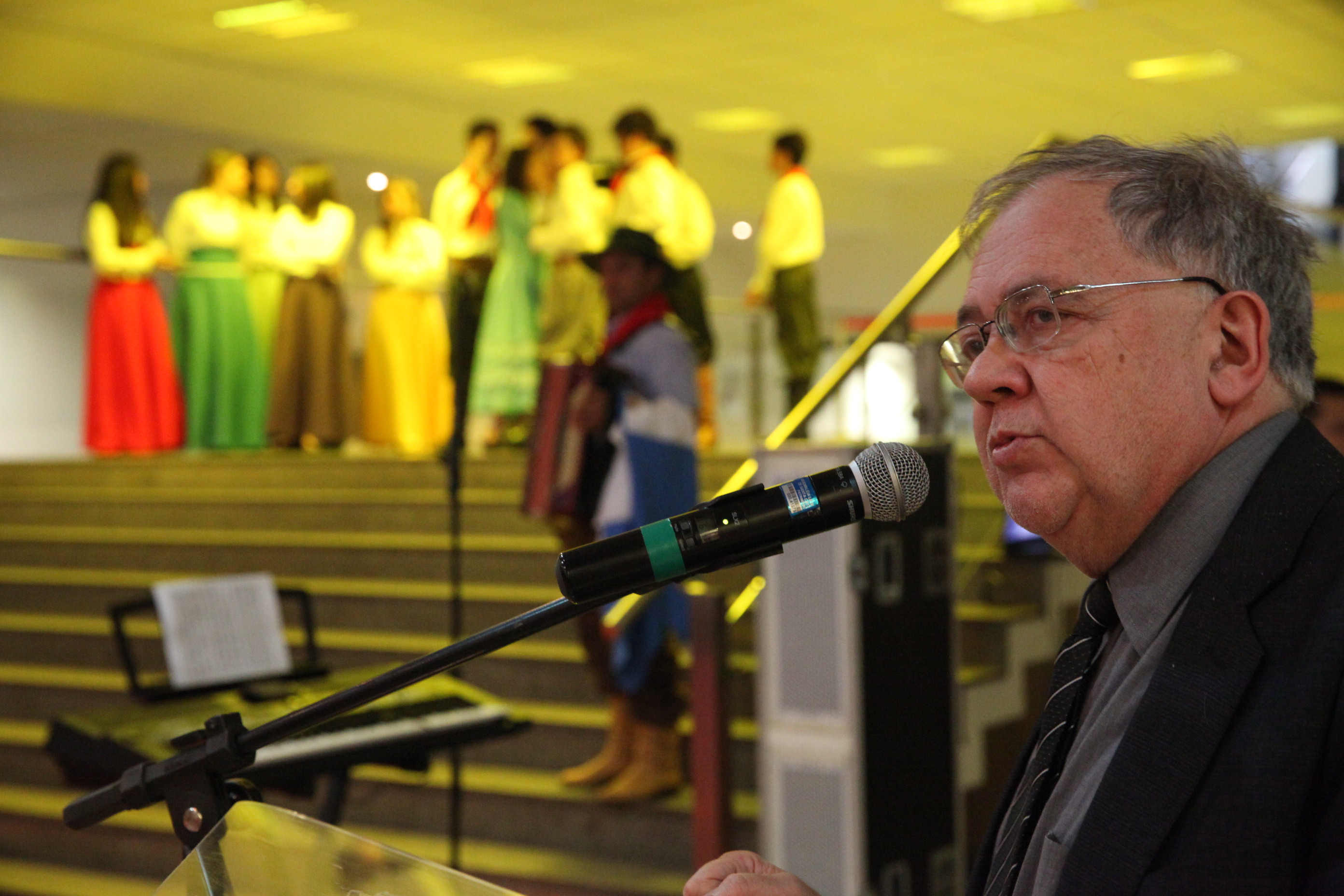 Apresentação de danças e músicas típicas da região de Urupema em homenagem a Semana do Tropeirismo. Foto: Eduardo Guedes de Oliveira/Agência AL