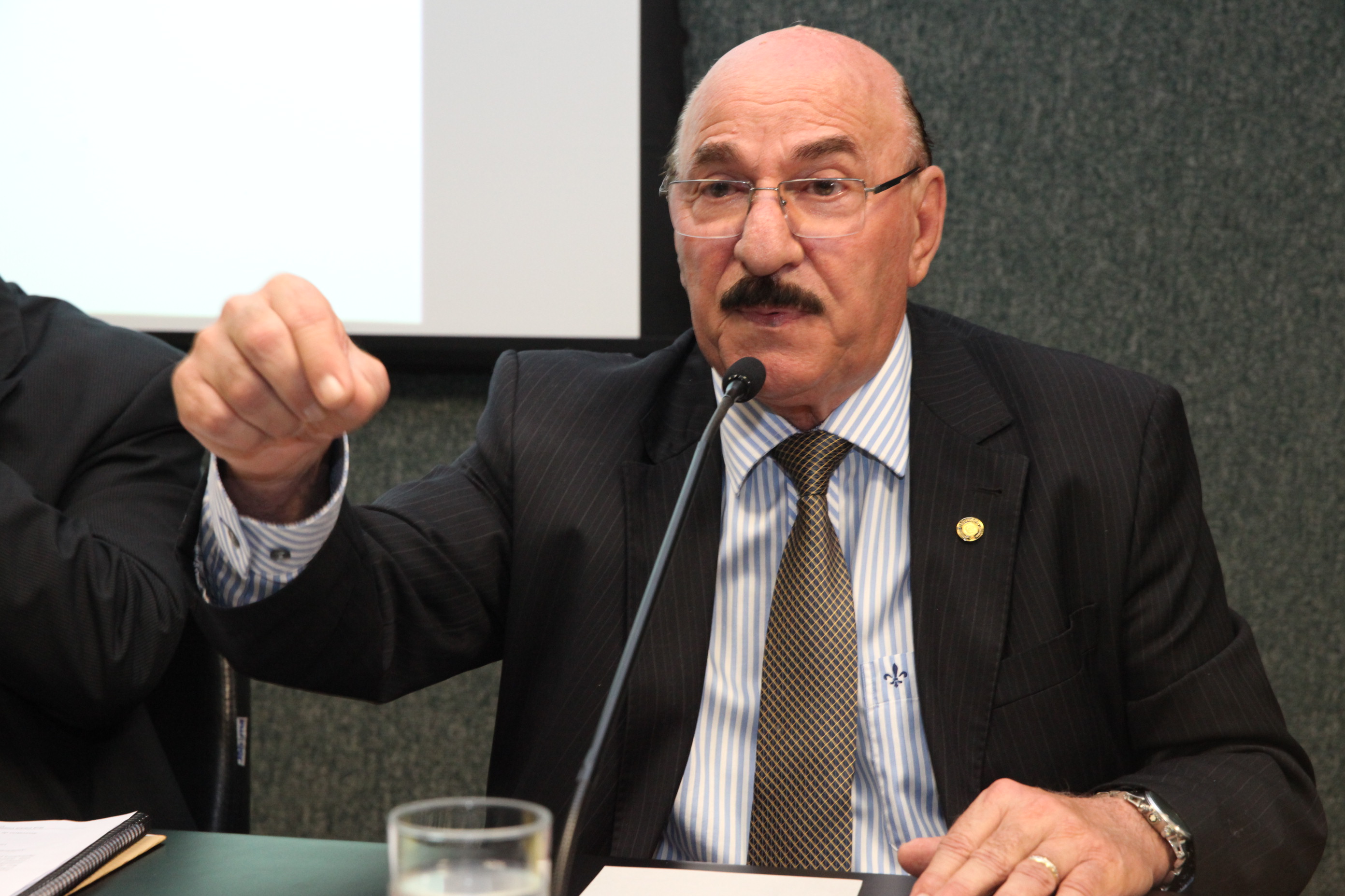 Deputado Manoel Mota (PMDB). Reunião da Comissão de Agricultura e Produção Rural. Foto: Fábio Queiroz / Agência AL