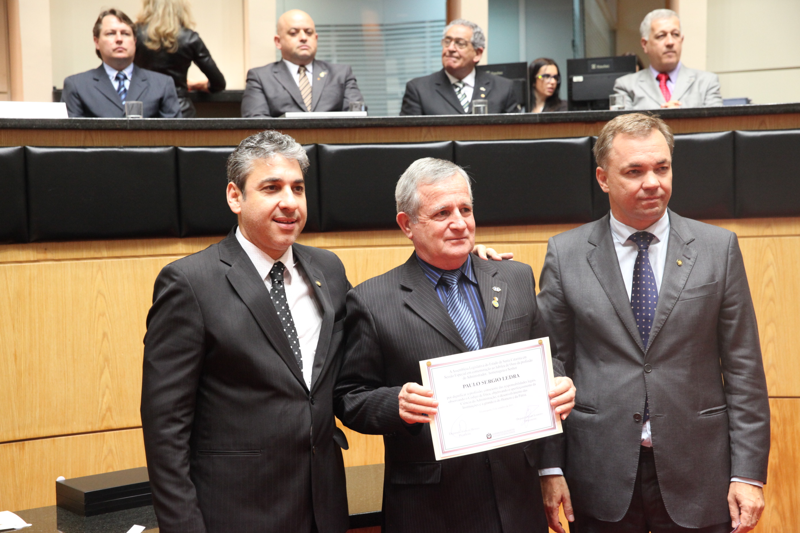 Sessão Especial em homenagem ao Jubileu de Ouro dos Administradores. Foto: Fábio Queiroz / Agência AL