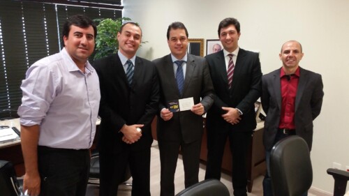 Deputado Rodrigo Minotto recebe diretoria da AJE de Criciúma