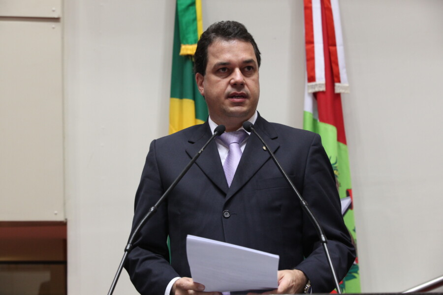 Deputado Rodrigo Minotto. FOTO: Eduardo Guedes de Oliveira/Agência AL