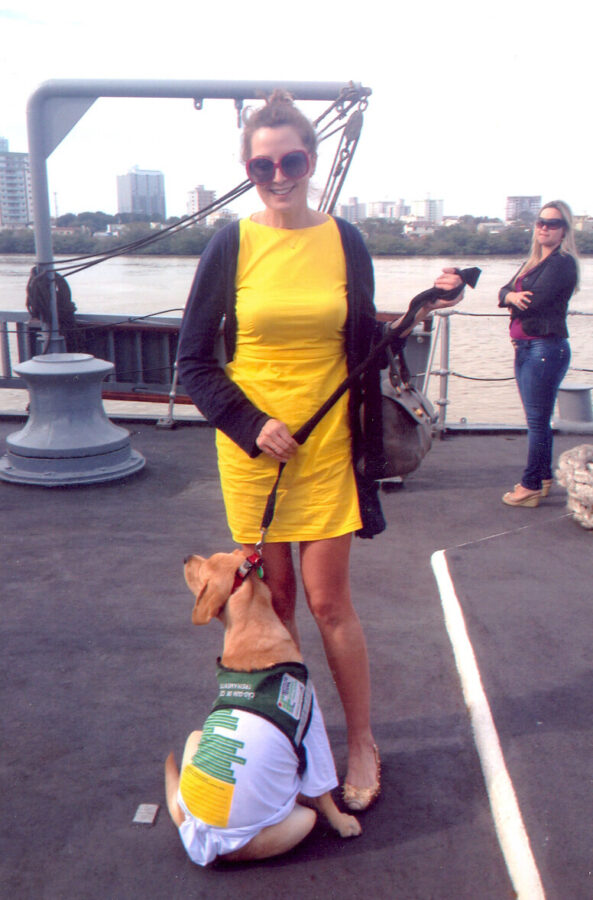 Marta apresentou o mundo a Gaya. Foto: Acervo Pessoal