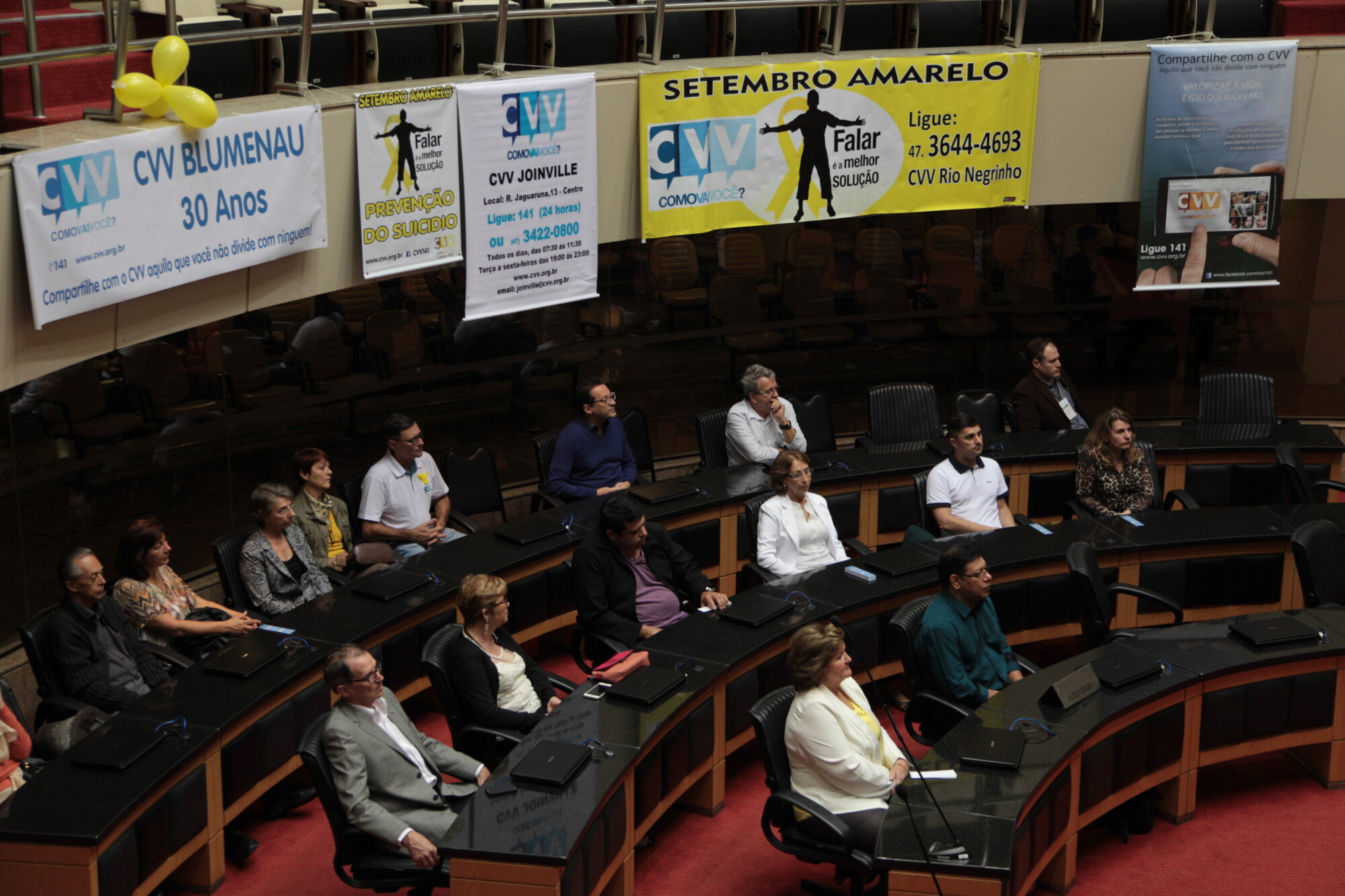 Parlamento celebra 30 anos do CVV de Blumenau em sessão especial