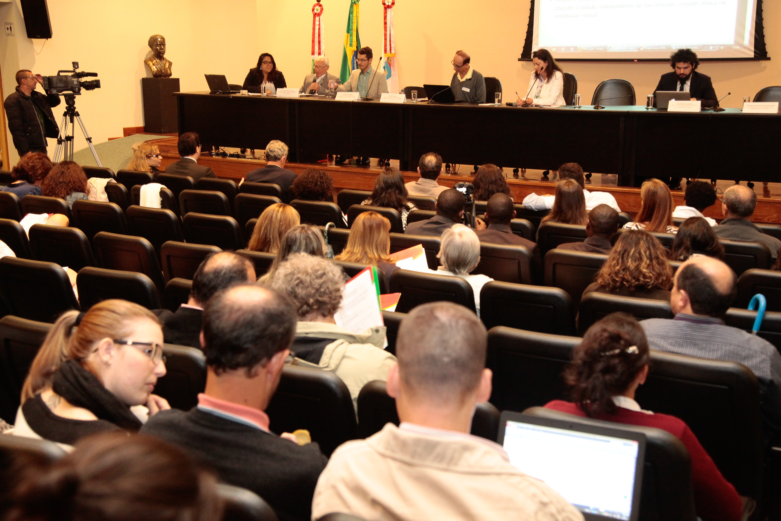 Seminário sobre Migrações contemporâneas em Santa Catarina e Direitos Fundamentais de Trabalhadores.  Foto: Miriam Zomer/Agência AL