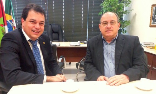 Deputado Rodrigo Minotto recebe presidente da Fecomércio