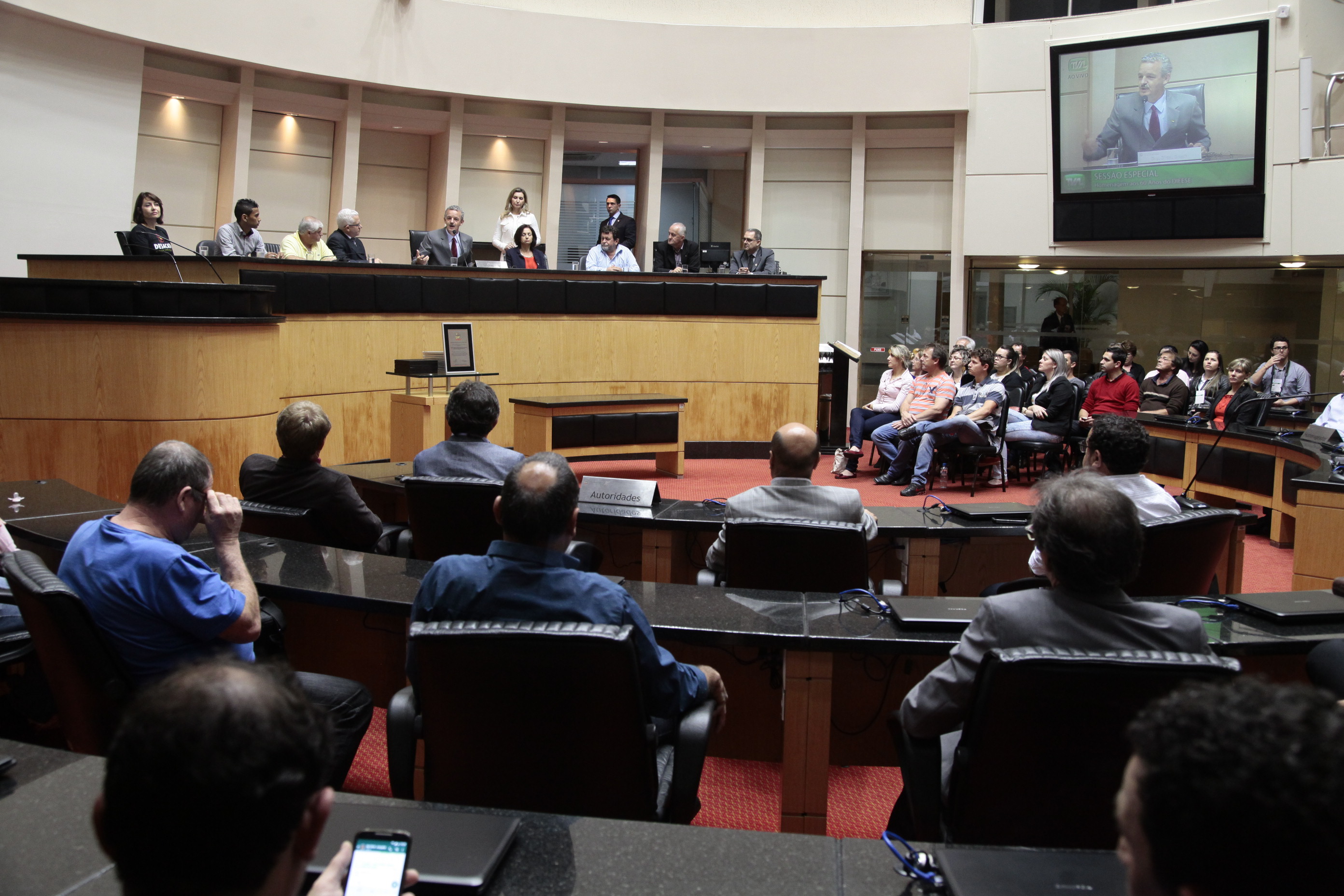 Sessão Especial em comemoração aos 60 anos do Departamento Intersindical de Estatística e Estudos Socioeconômicos - DIEESE. Foto: Miriam Zomer/Agência AL