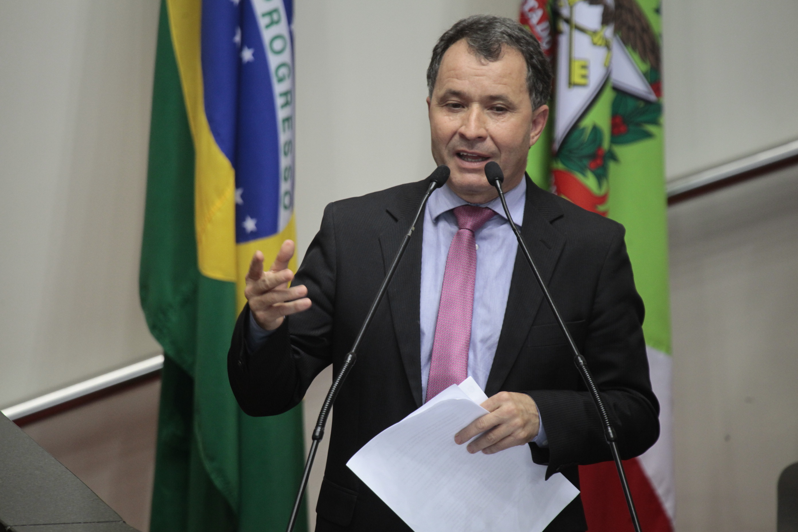 Sessão Ordinária - Plenário Osni Régis. Deputado Darci de Matos (PSD)  - Foto: Miriam Zomer/Agência AL