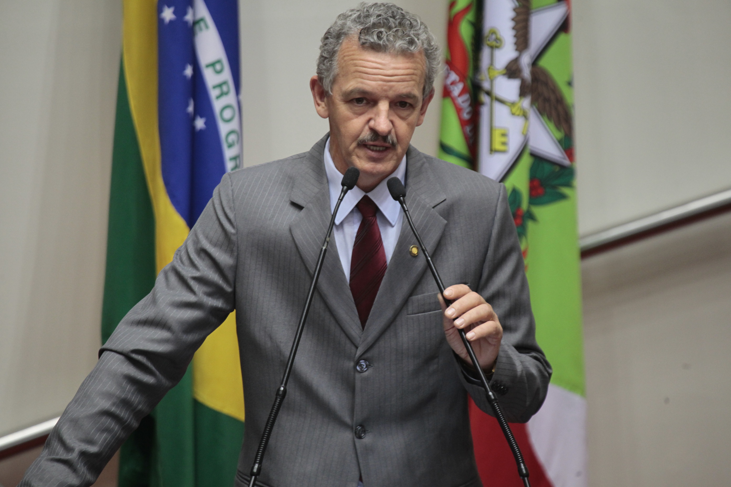 Sessão Ordinária - Plenário Osni Régis. Deputado Dirceu Dresch (PT)  -  Foto: Miriam Zomer/Agência AL