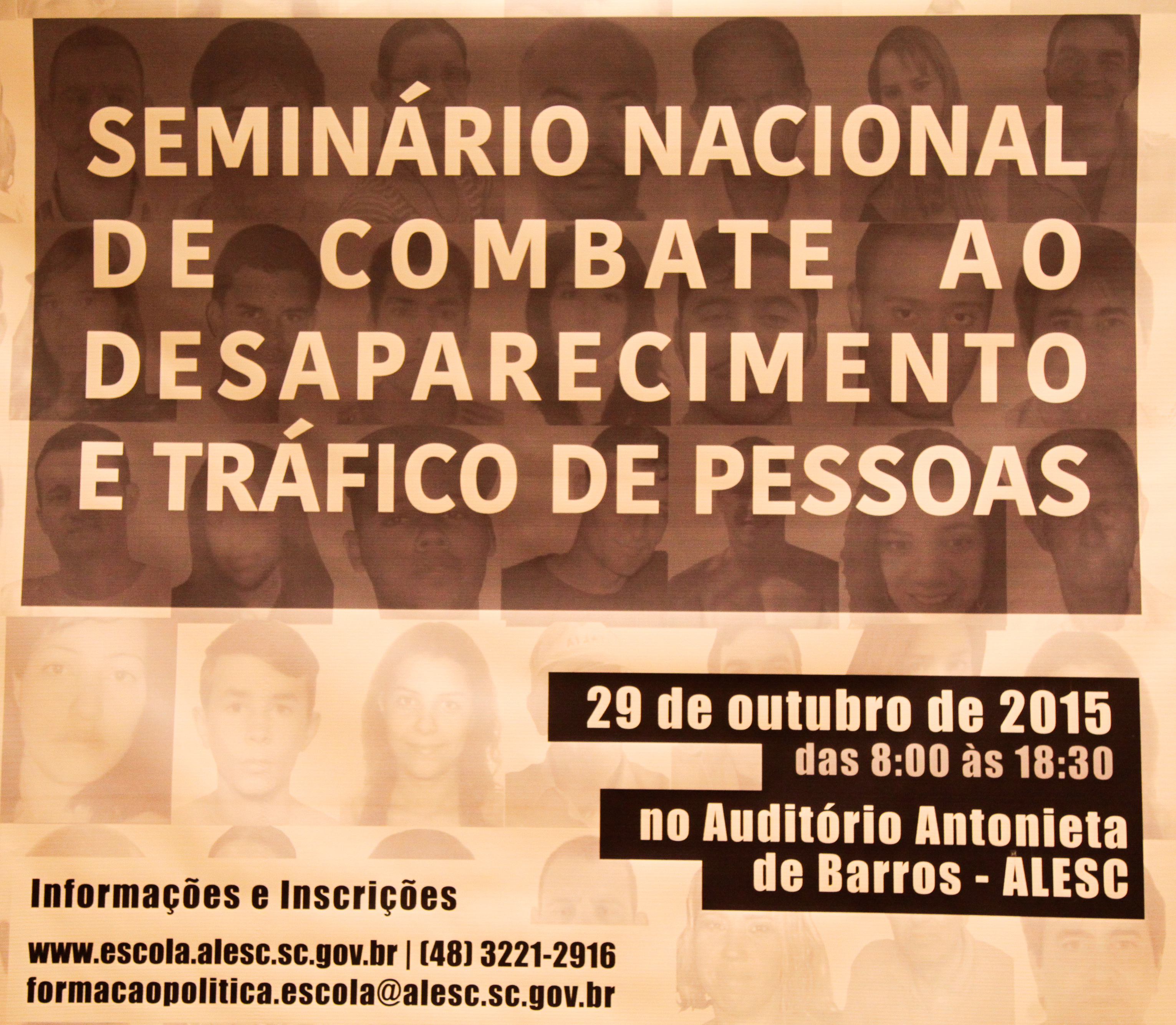 Seminário Nacional de Combate ao Desaparecimento e Tráfico de Pessoas