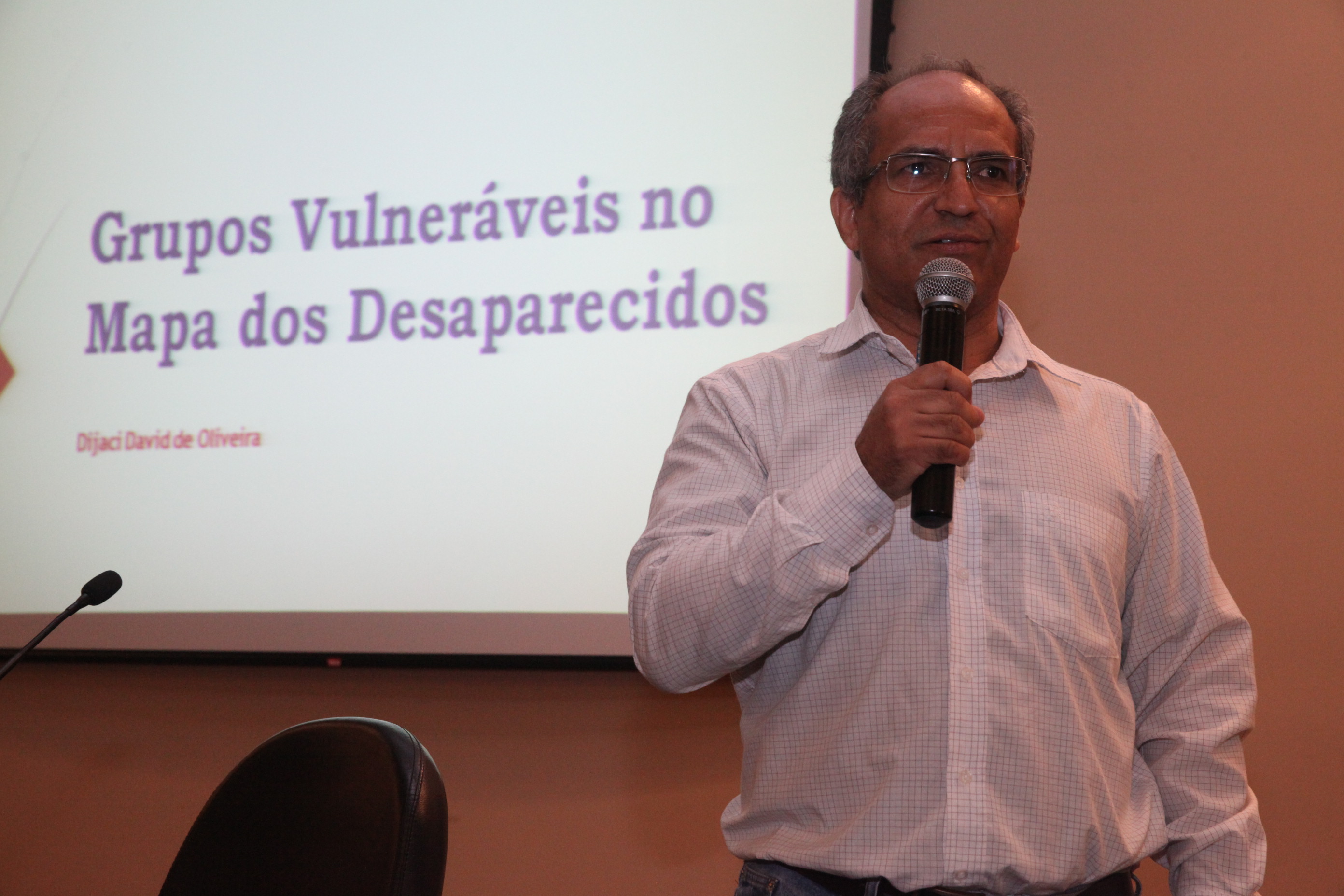 Dijaci David de Oliveira. Seminário Tráfico de Pessoas. Foto: Fábio Queiroz / Agência AL