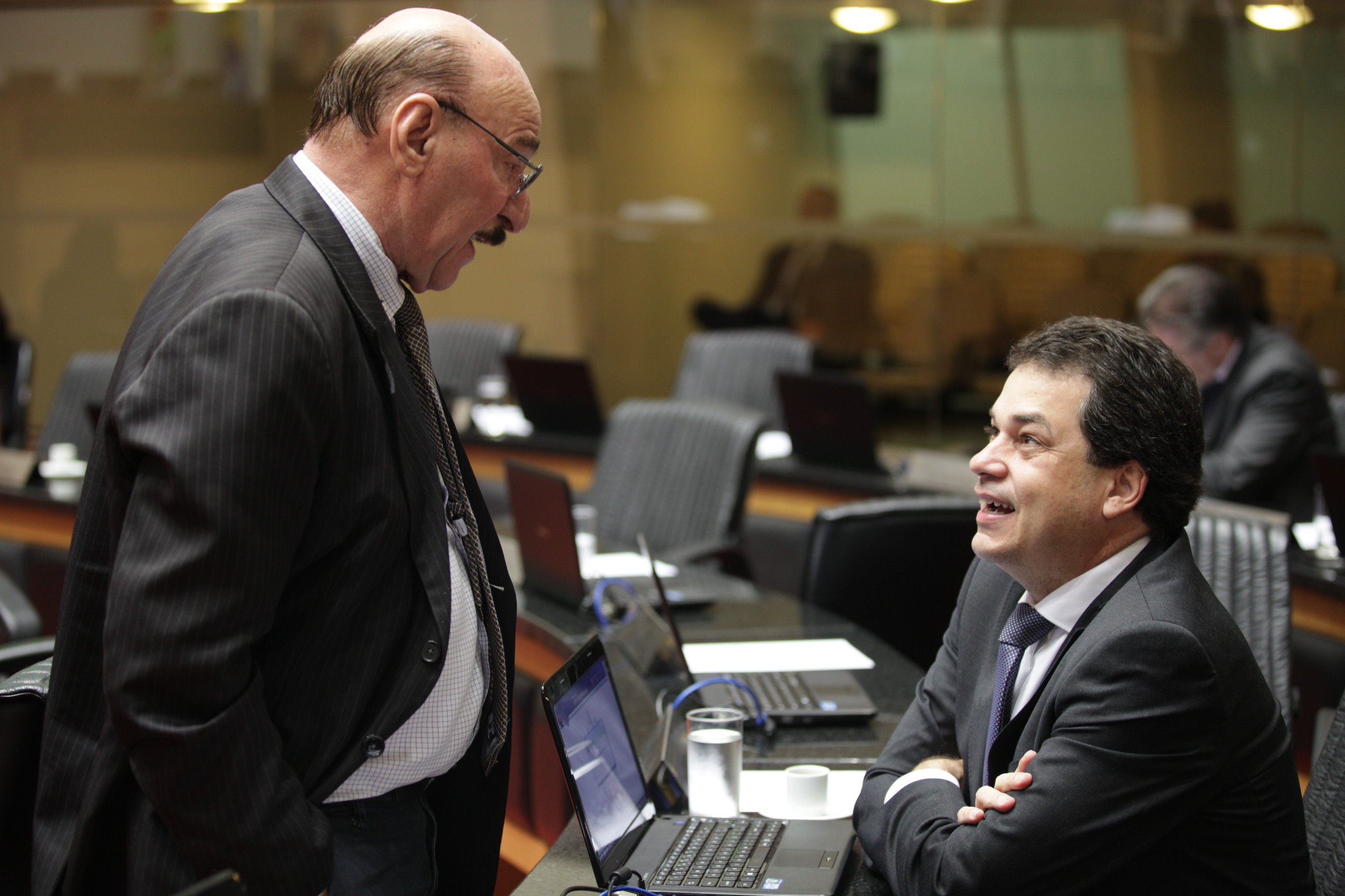 Sessão Plenária - Deputado Manoel Motta (PMDB) e  - Deputado Rodrigo Minotto (PDT)
