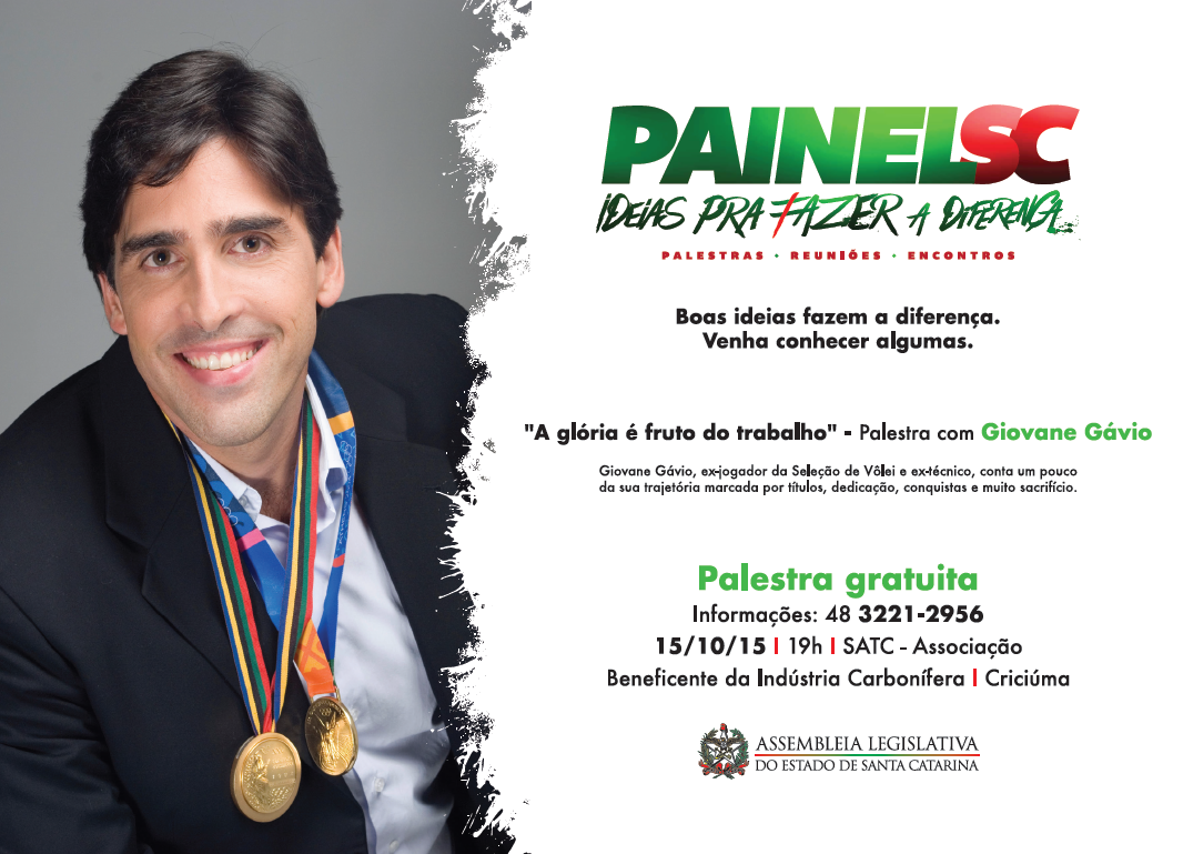 Painel SC: Criciúma recebe palestra do ex-jogador de volêi Giovane nesta quinta
