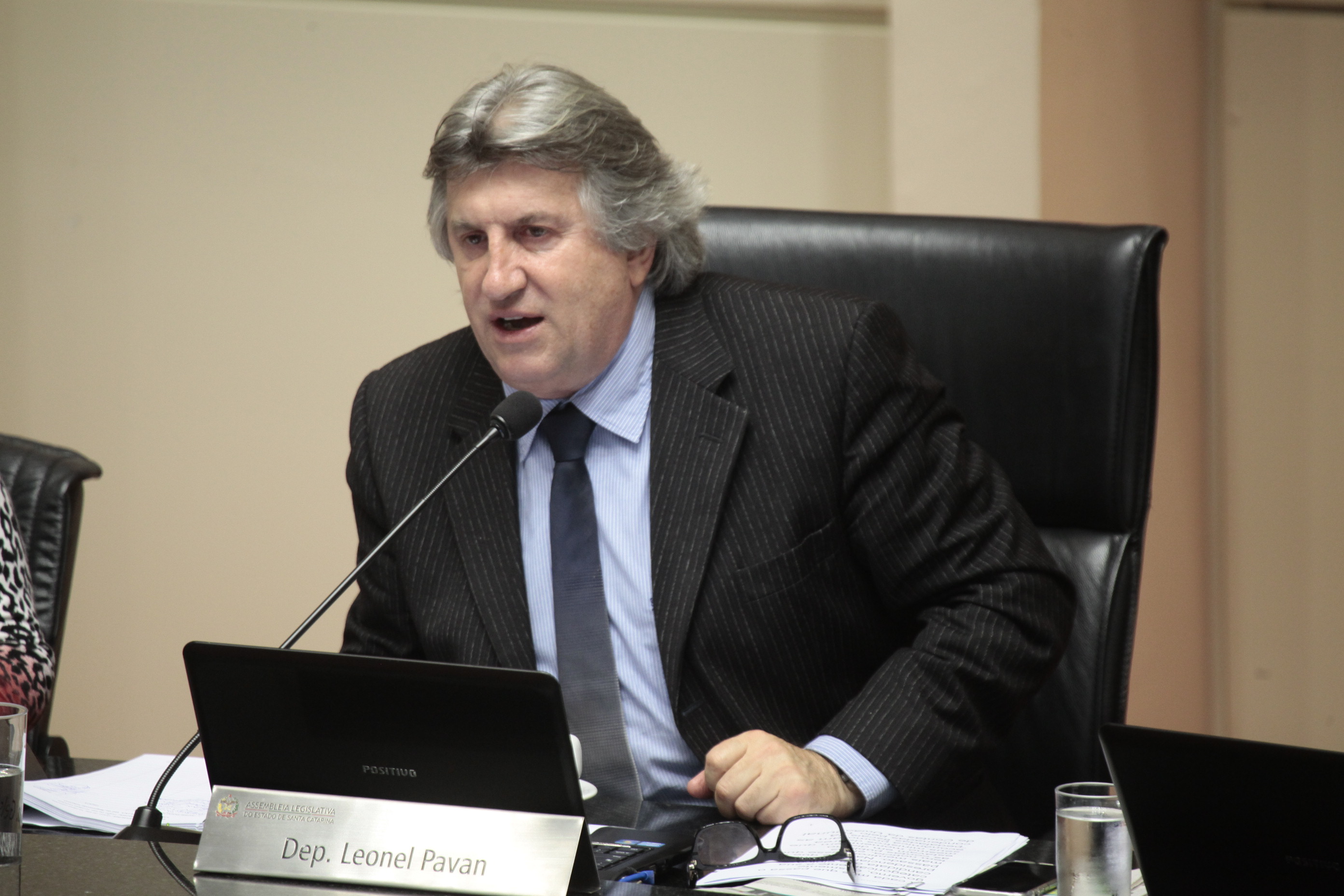Sessão Ordinária da Assembleia Legislativa do Estado de Santa Catarina. Deputado Leonel Pavan (PSDB) - Foto: Miriam Zomer/Agência AL