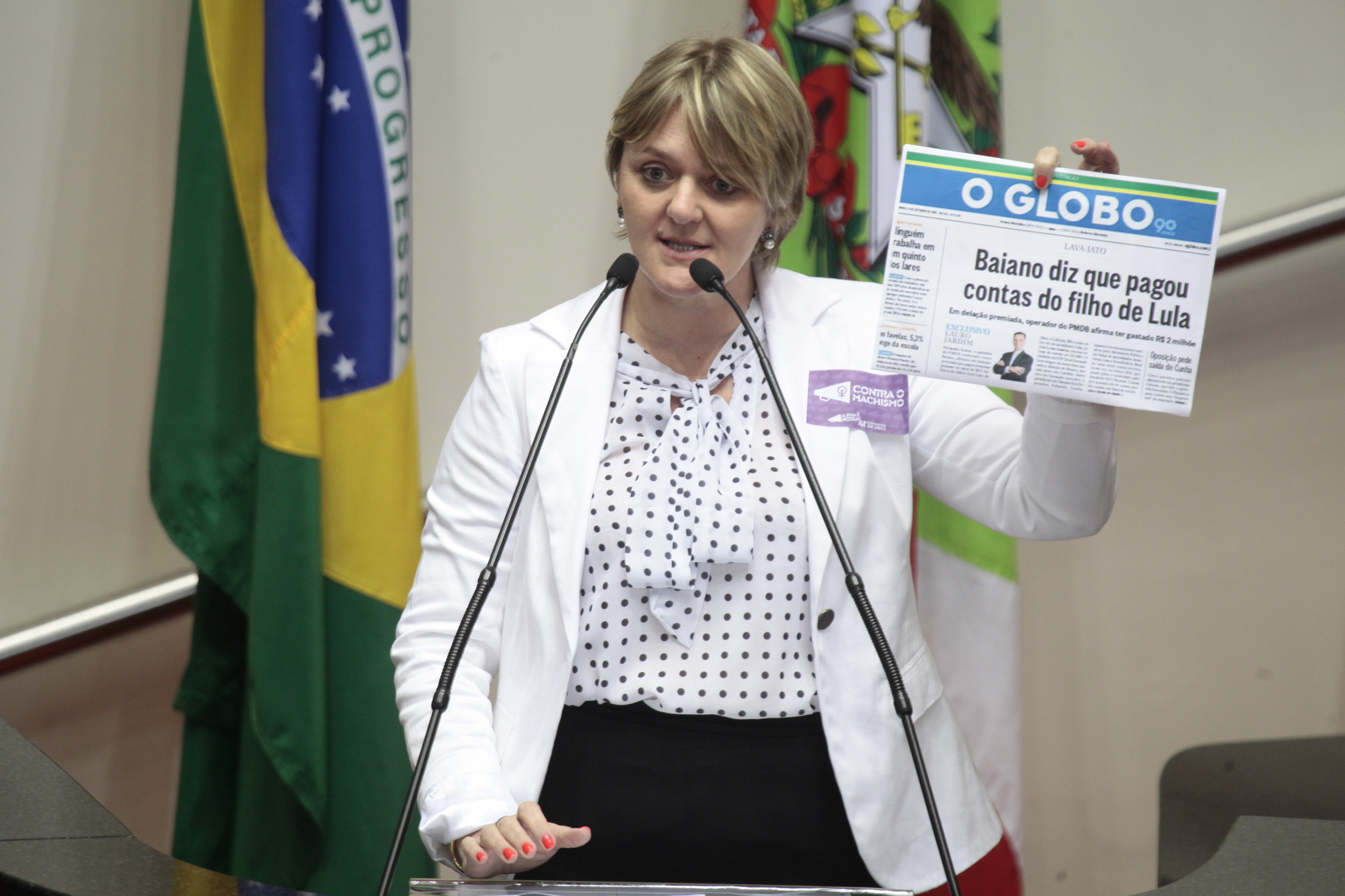 Sessão Ordinária. Deputada Luciane Carminatti (PT) - Foto: Miriam Zomer/Agência AL