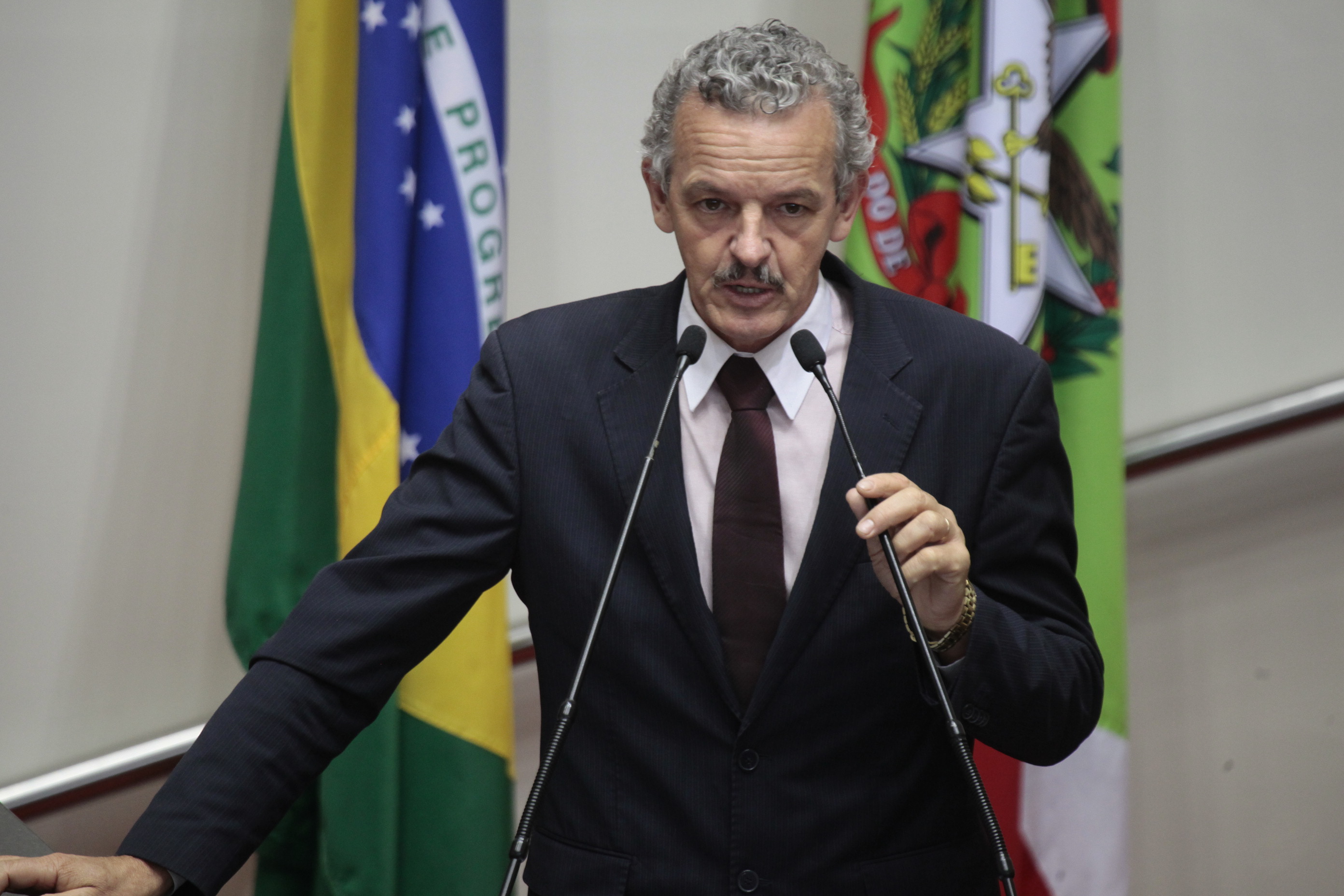 Sessão Ordinária. Deputado Dirceu Dresch (PT)  -  Foto: Miriam Zomer/Agência AL