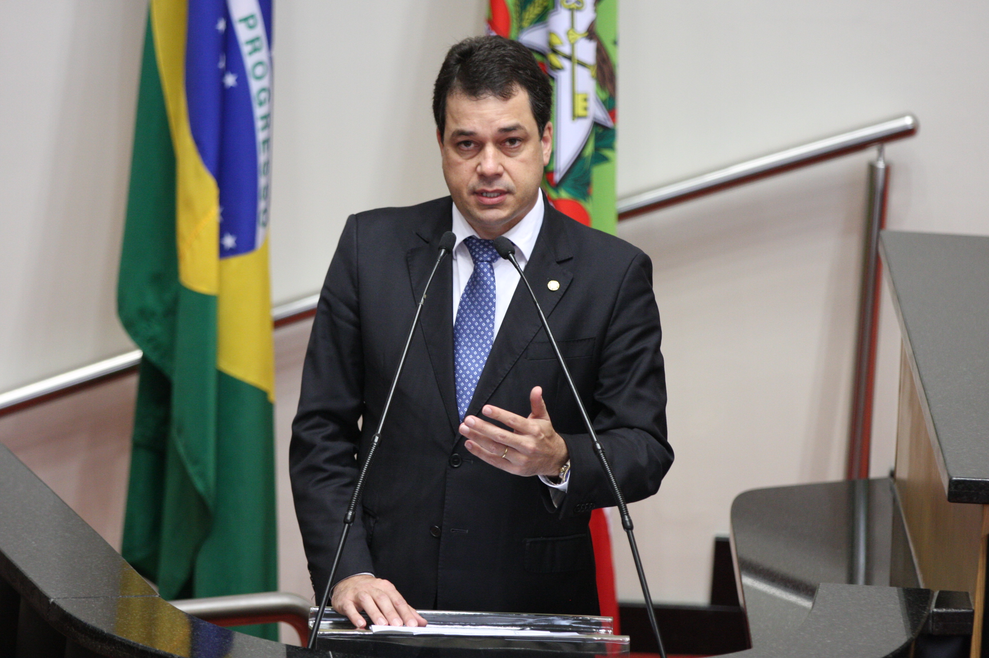 Sessão Ordinária. Deputado Rodrigo Minotto (PDT). Foto: Yuri Santos / Agência AL