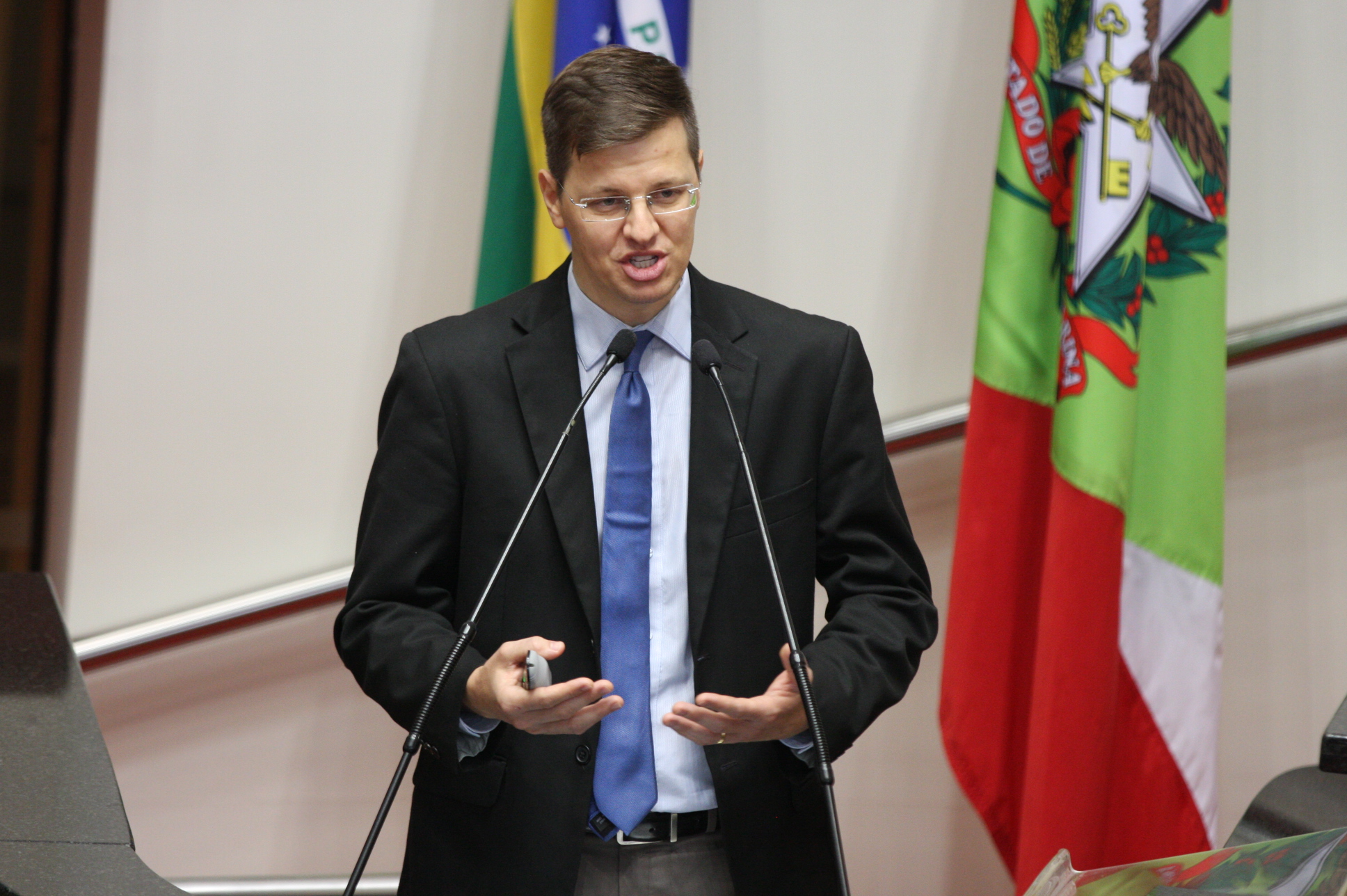 Sessão Ordinária. Dr.Luís Felipe Piovesan Vice-pres. Sociedade Bras. de Urologia de SC. Foto: Yuri Santos / Agência AL