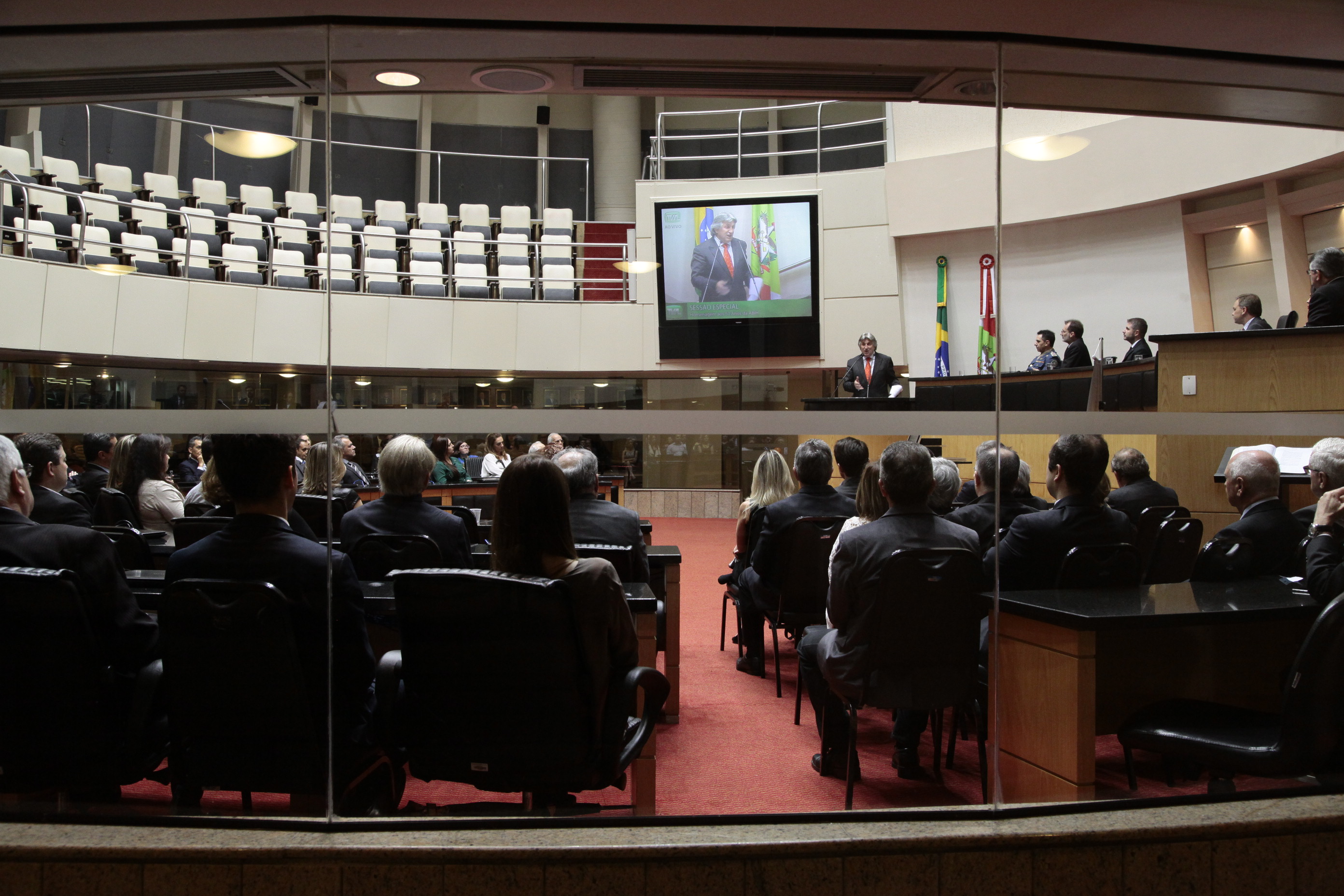 Sessão Especial em homenagem a Associação Brasileira da Indústria de hotéis ABIH/SC pela passagem ao seu cinquentenário. Foto:Miriam Zomer/Agência AL