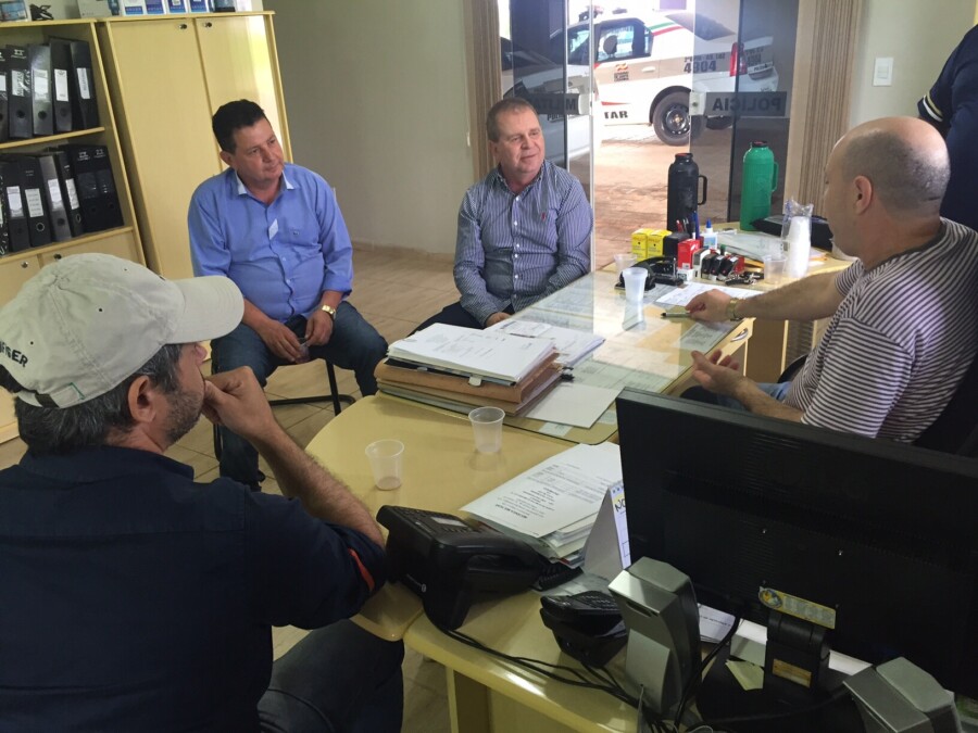 Deputado Maurício Eskudlark em visita a Abelardo Luz