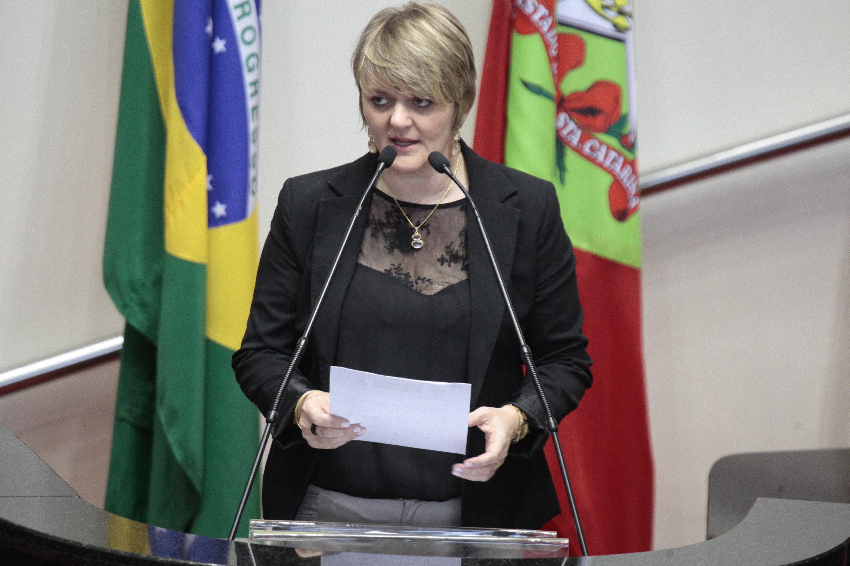 Sessão Ordinária. Deputada Luciane Carminatti (PT) - Foto: Miriam Zomer / Agência AL