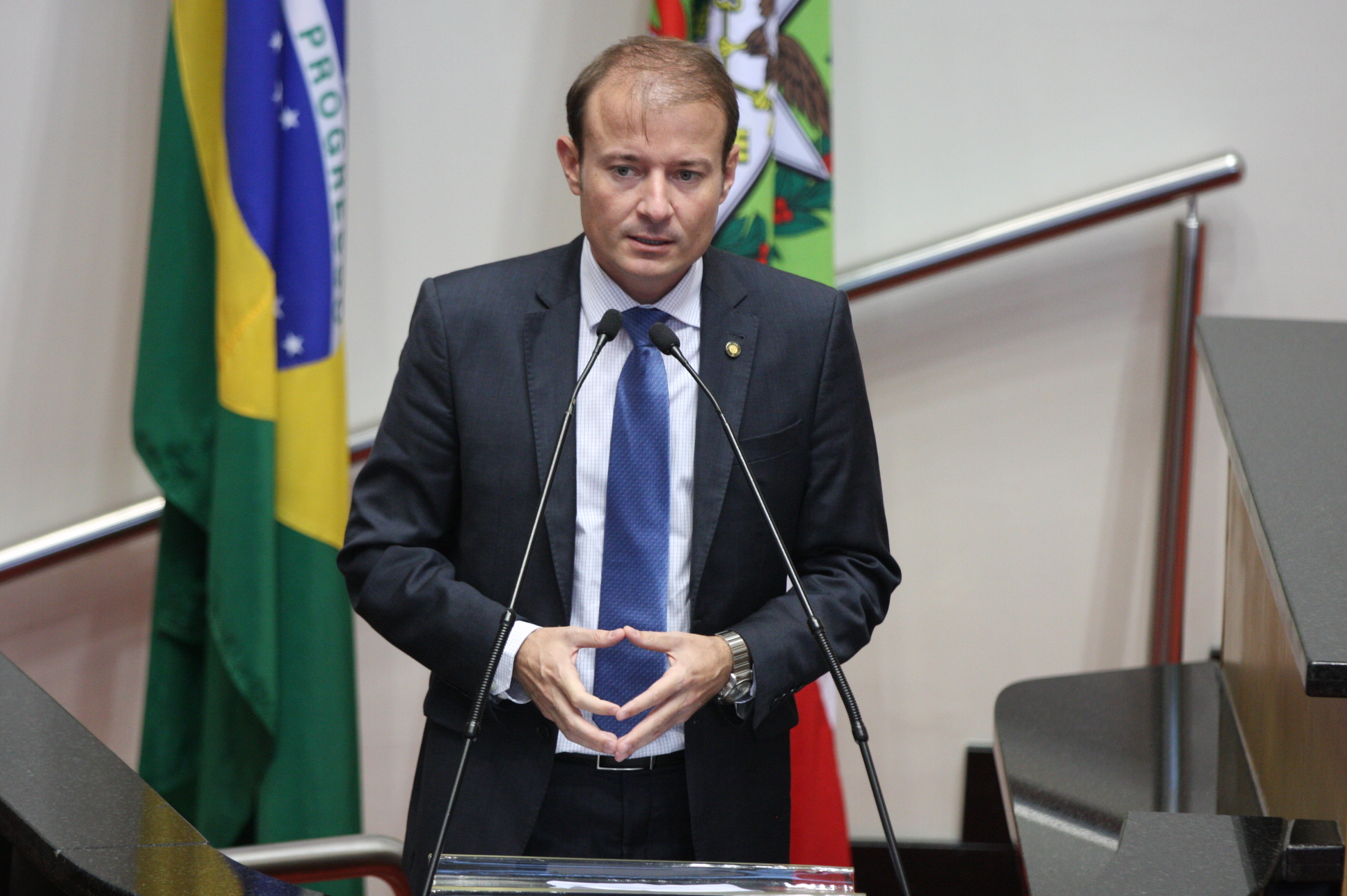 Sessão Ordinária. Deputado Gabriel Ribeiro (PSD). Foto: Yuri Santos / Agência AL