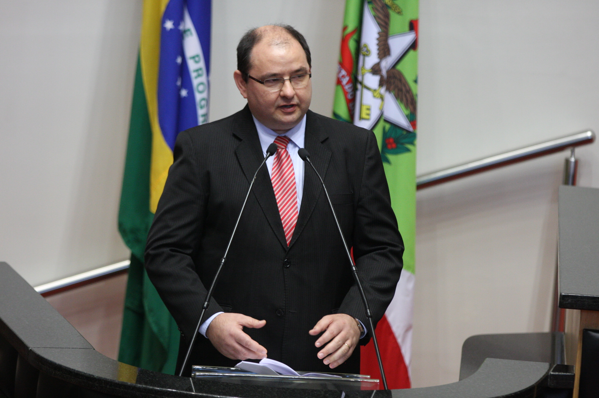 Sessão Ordinária. Ernesto Berkenbrock - Pres.Honorário da Assoc. Catarinense dos Teconólogos. Foto: Yuri Santos / Agência AL