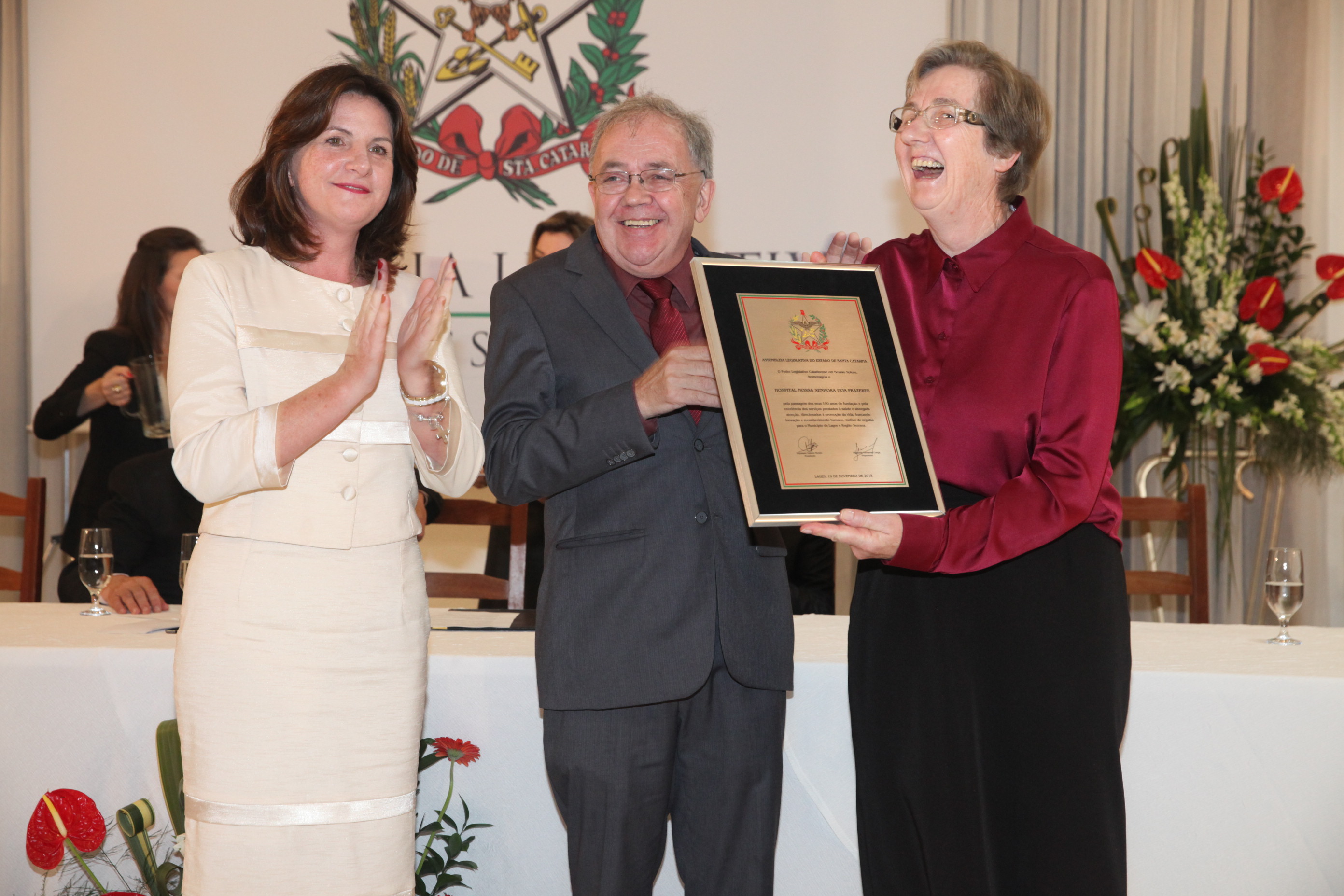 Sessão Especial em homenagem à passagem dos 100 anos do Hospital Nossa Senhora dos Prazeres em Lages. Foto: Fábio Queiroz / Agência AL