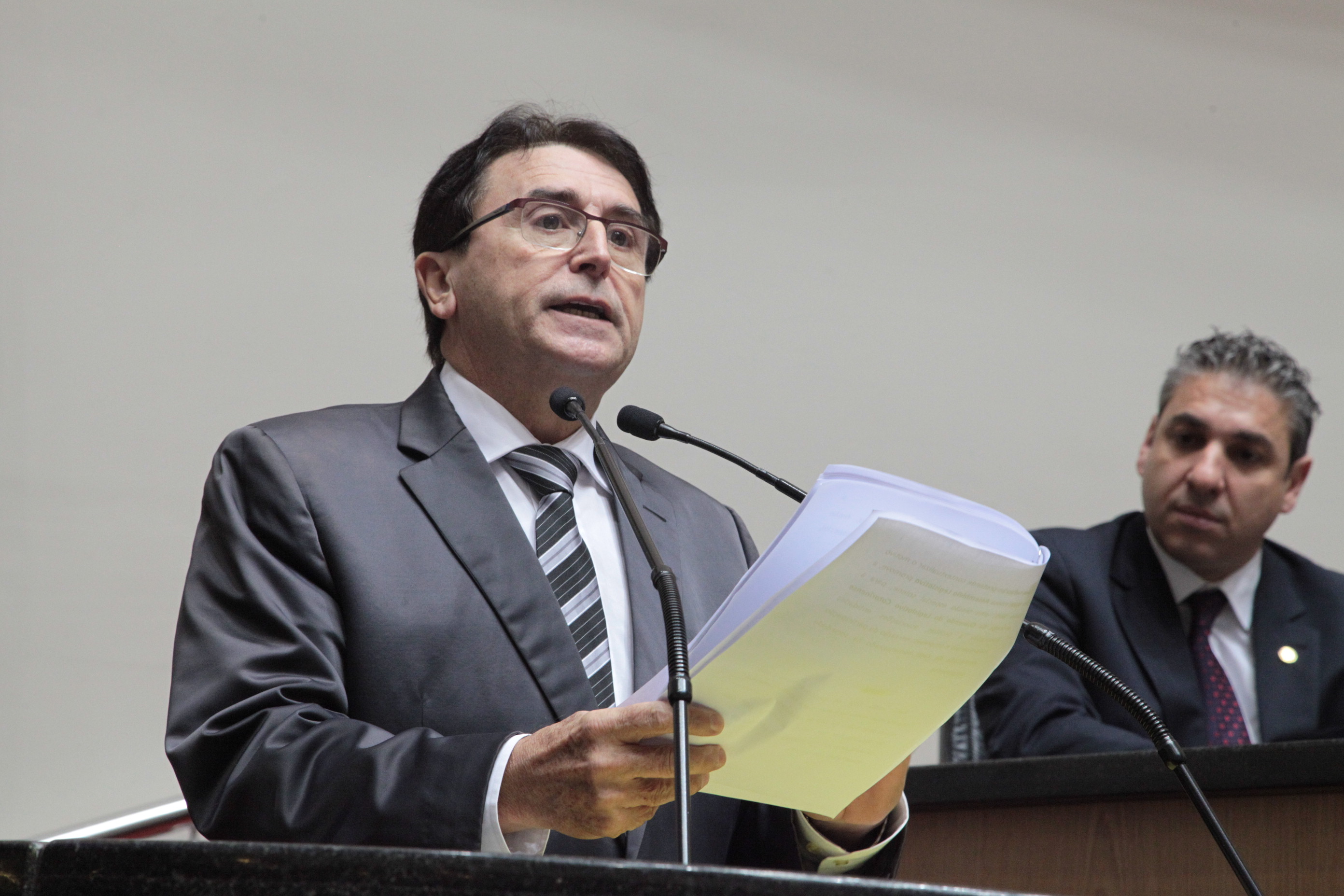 Sessão Solene de Concessão da Comenda do Legislativo Catarinense. Deputado Antonio Aguiar (PMDB) Foto: Solon Soares/Agência AL