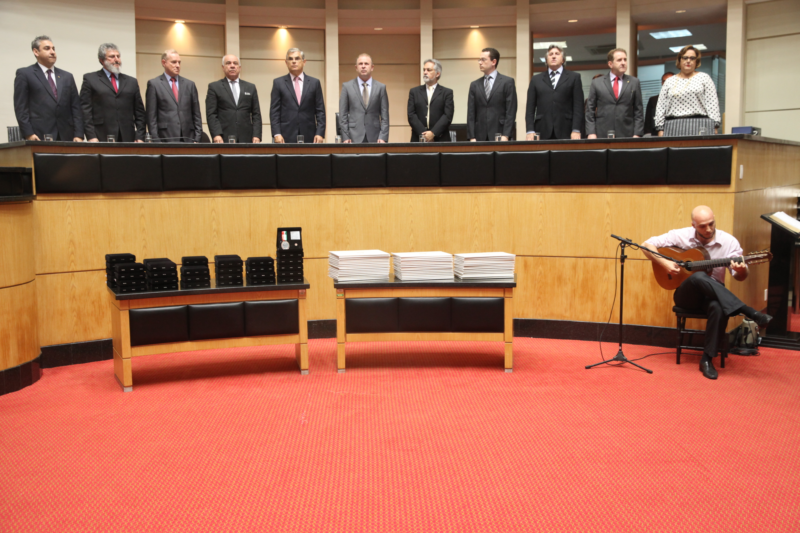 Sessão Solene de Concessão da Comenda do Legislativo Catarinense. Foto: Fábio Queiroz/Agência AL