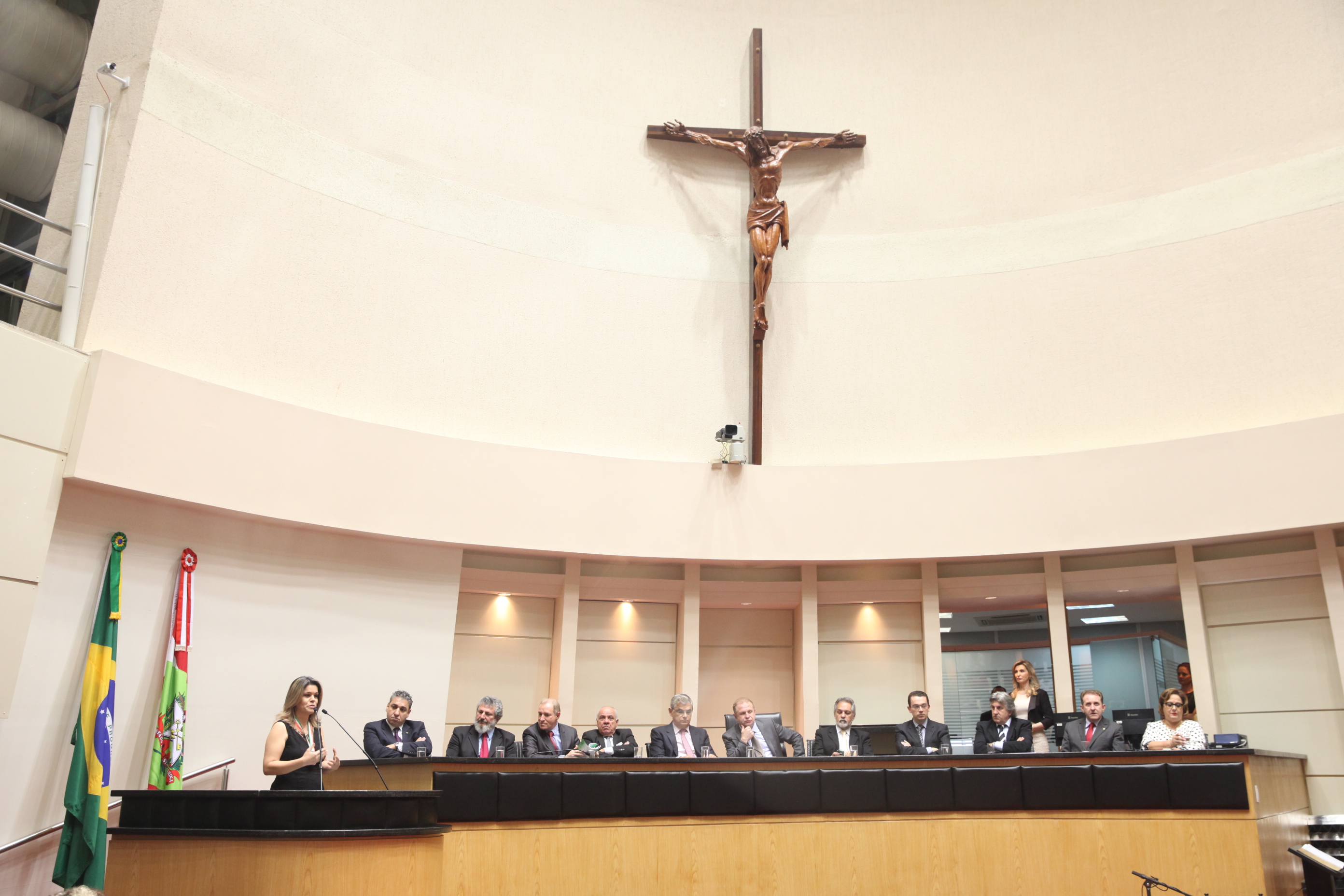 Sessão Solene de Concessão da Comenda do Legislativo Catarinense. Foto: Fábio Queiroz/Agência AL