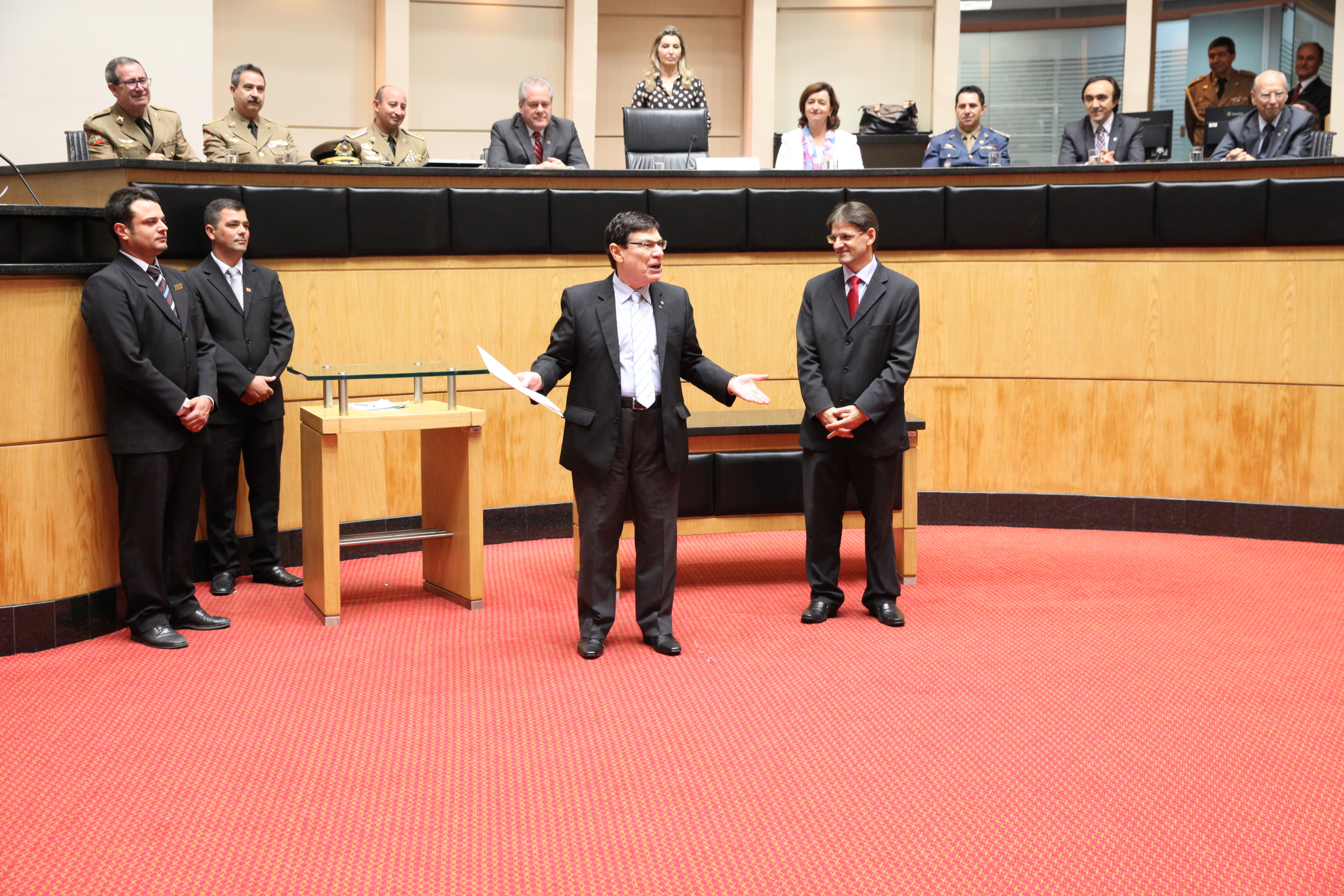 Sessão Especial em homenagem pela passagem dos 50 Anos Centro de Ensino da PM/SC. Foto: Fábio Queiroz / Agência AL