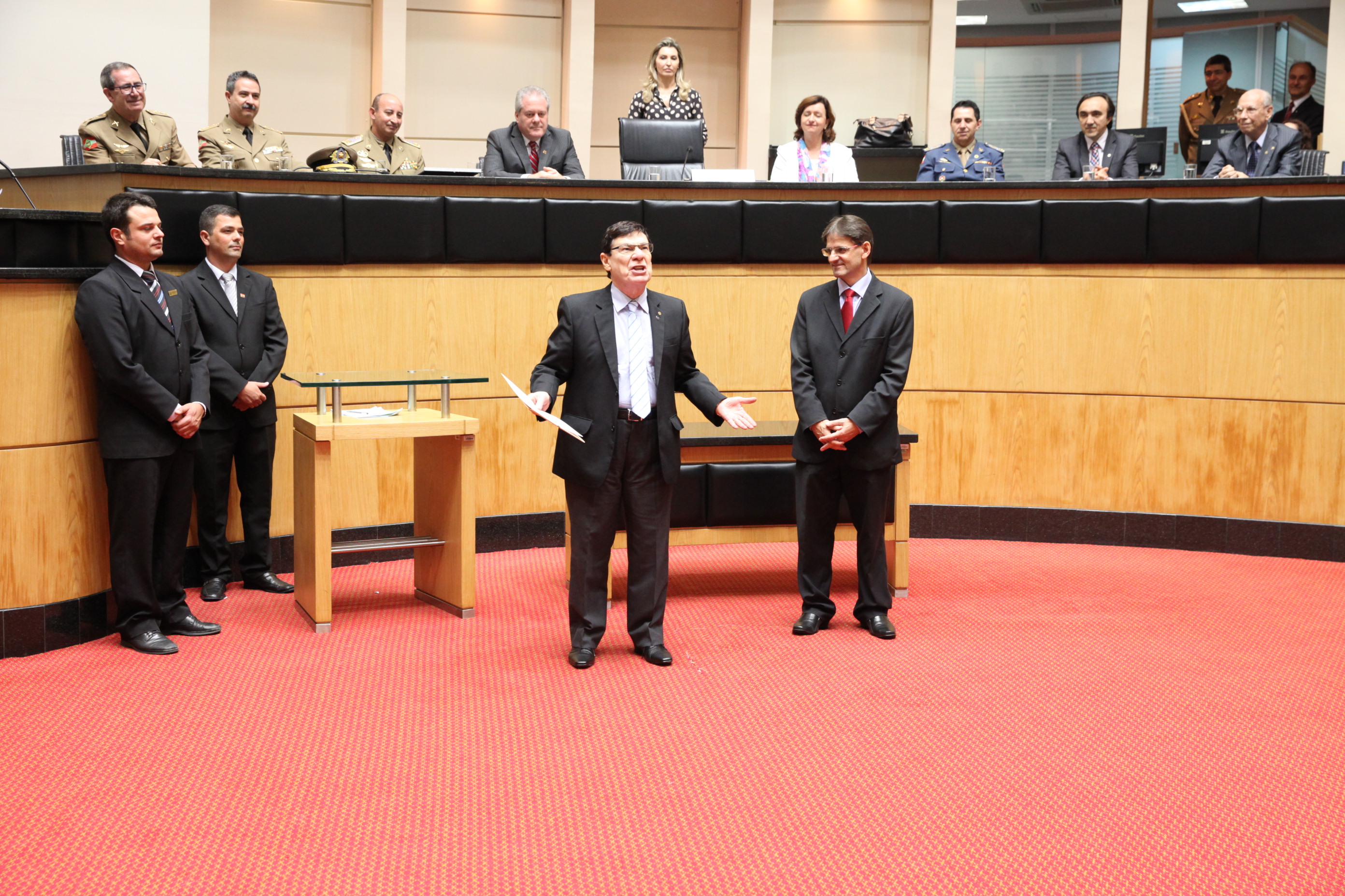 Sessão Especial em homenagem pela passagem dos 50 Anos Centro de Ensino da PM/SC. Foto: Fábio Queiroz / Agência AL