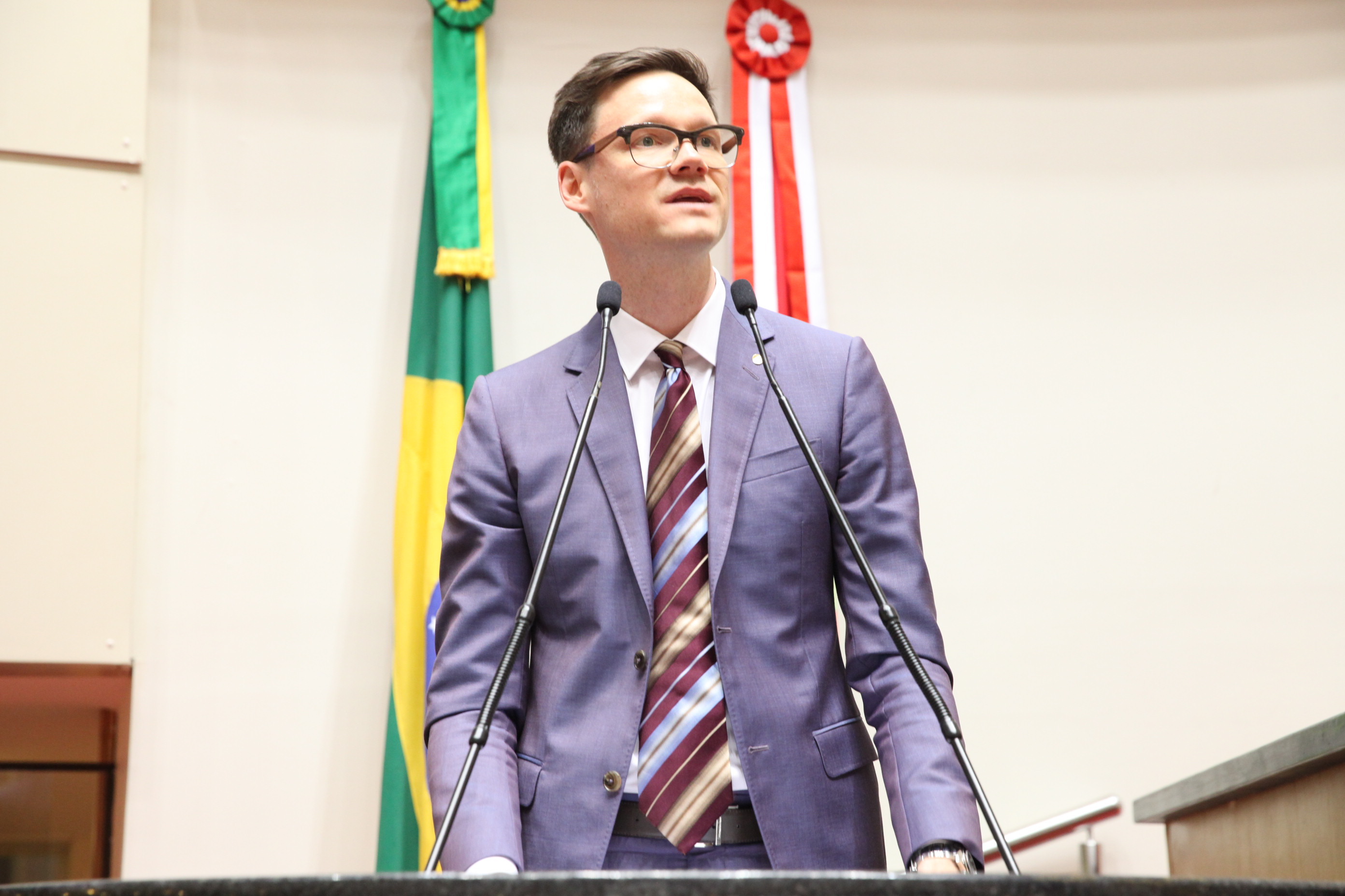 Senhor Presidente da Celesc Cleverson Siewert. Sessão Especial em homenagem à passagem dos 60 anos da Celesc. Foto: Fábio Queiroz / Agência AL